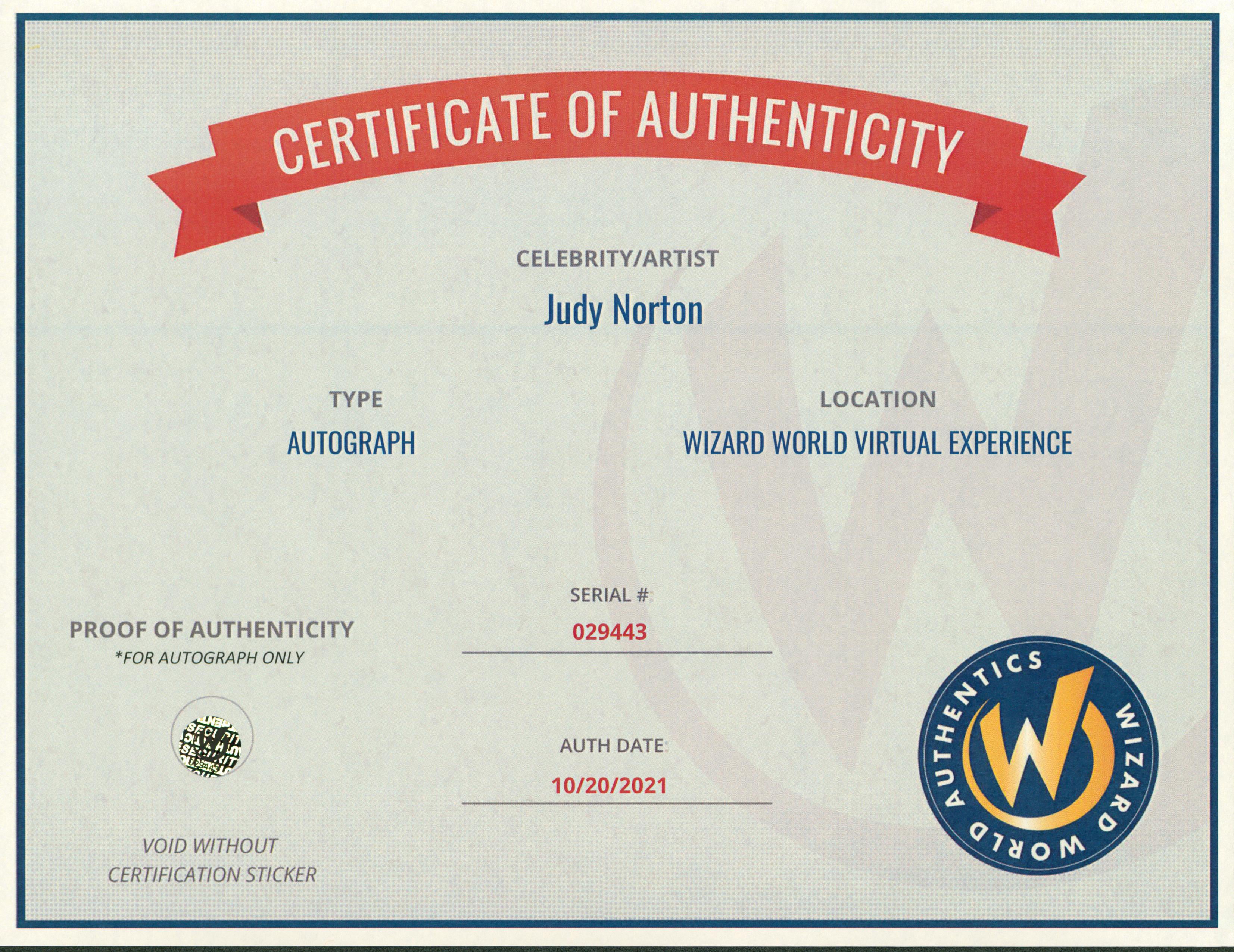 Judy Norton The Waltons Authentic Signed 8x10 Photo Autographed Wizard World