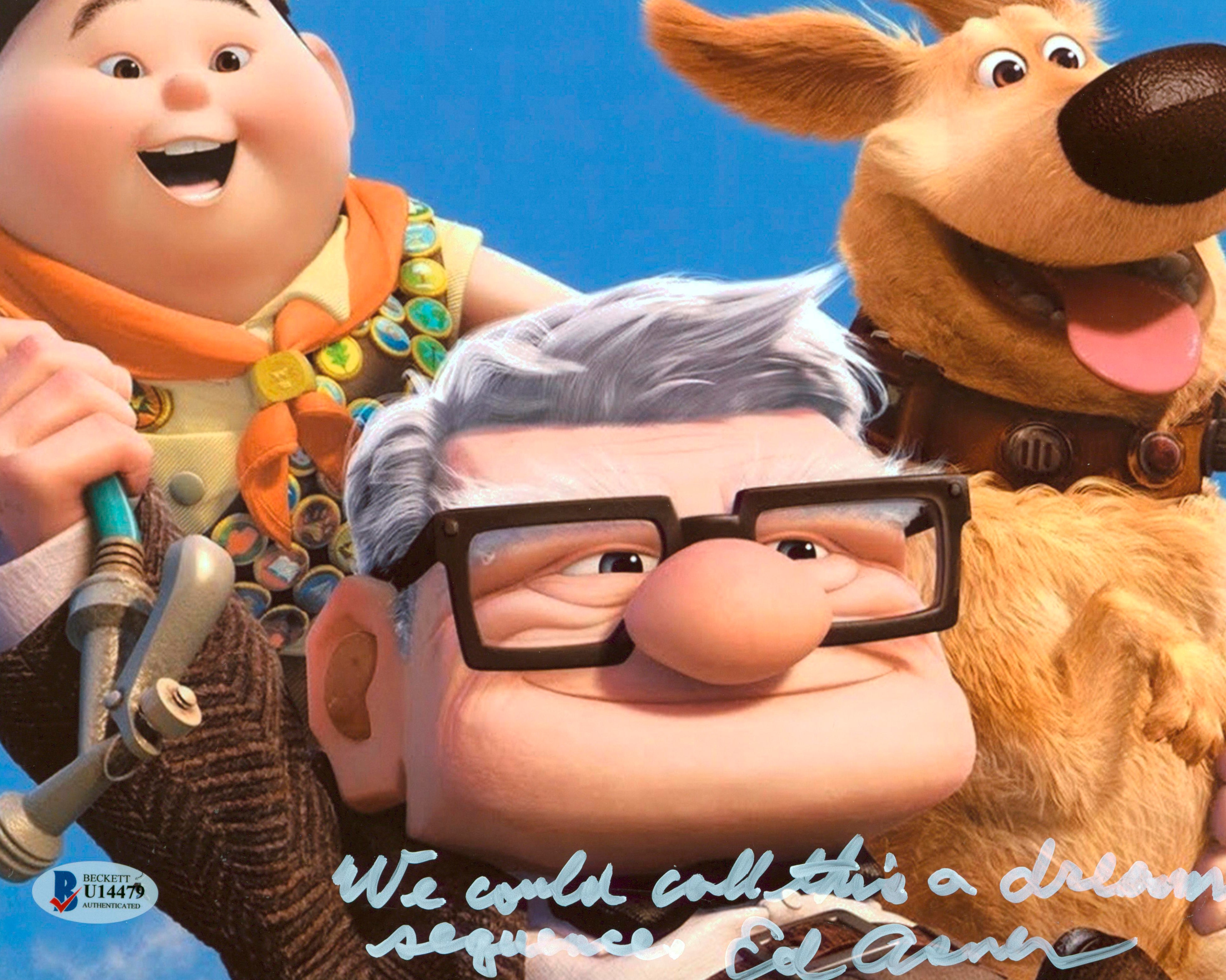 Ed Asner Up "We Could Call This A Dream Sequence" Signed 8x10 Photo BAS #U14479