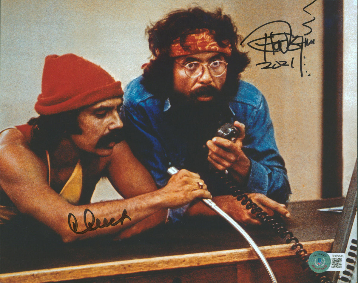 Cheech Marin & Tommy Chong Up in Smoke Authentic Signed 8x10 Photo BAS #BH027513