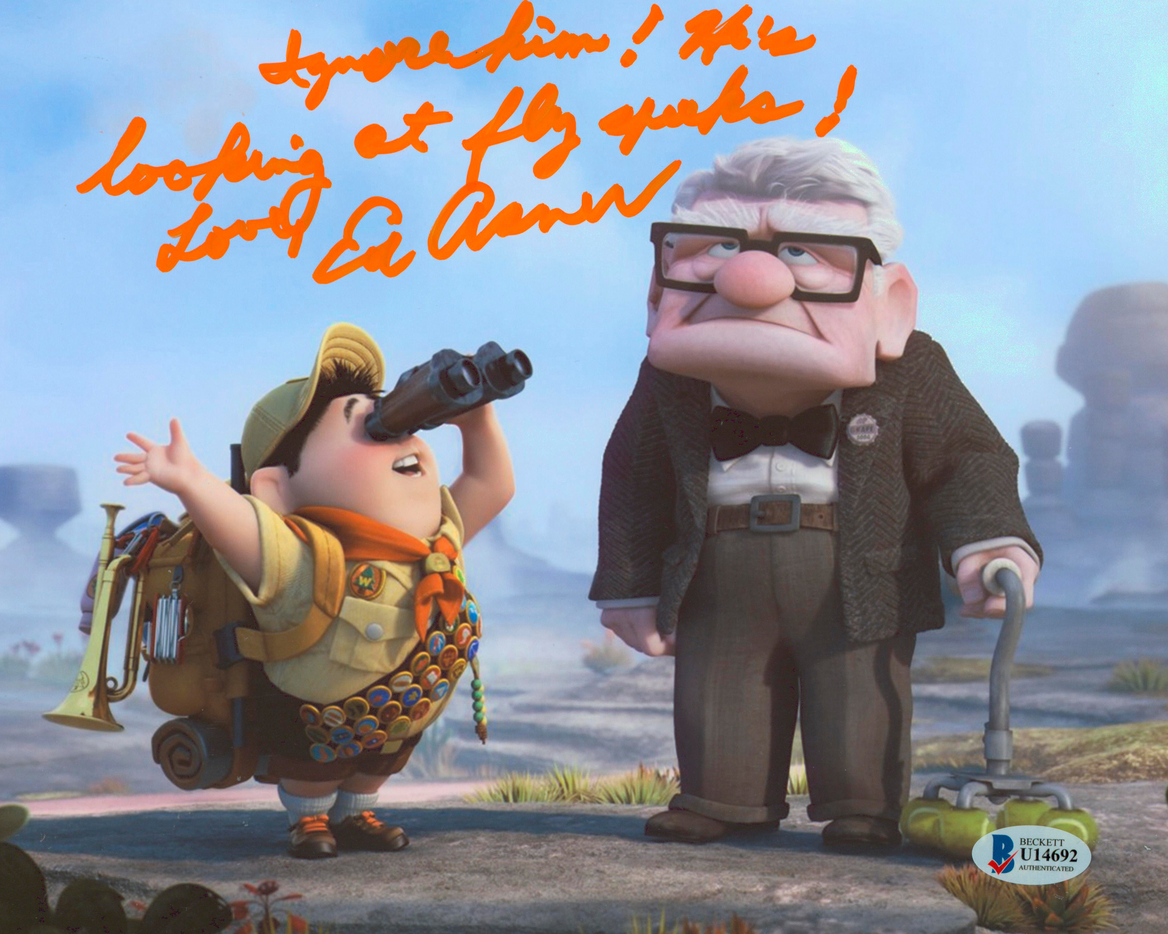 Ed Asner Up "Ignore Him!" Authentic Signed 8x10 Photo Autographed BAS #U14692