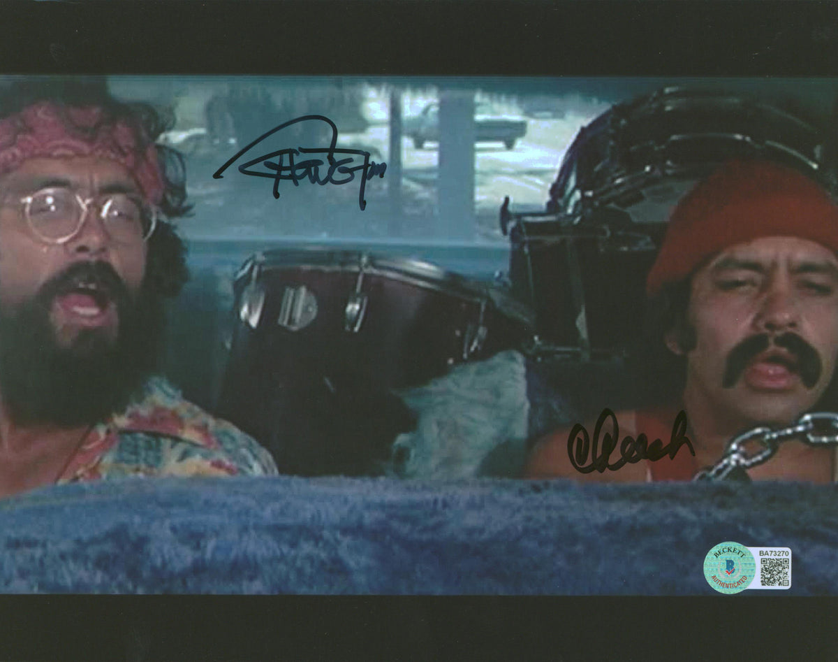 Cheech Marin & Tommy Chong Up in Smoke Authentic Signed 8x10 Photo BAS #BA73270