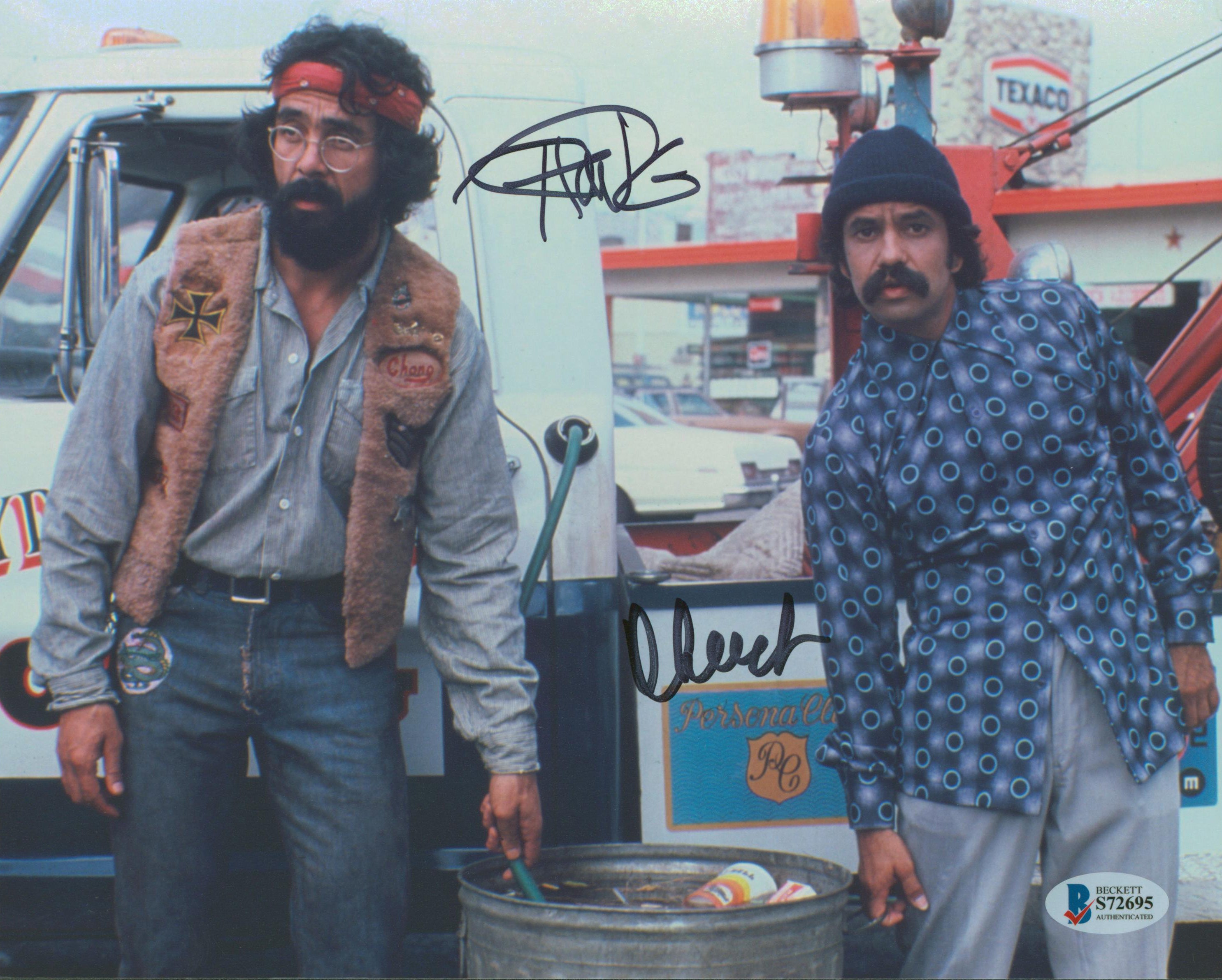 Cheech Marin & Tommy Chong Up in Smoke Authentic Signed 8x10 Photo BAS #S72695