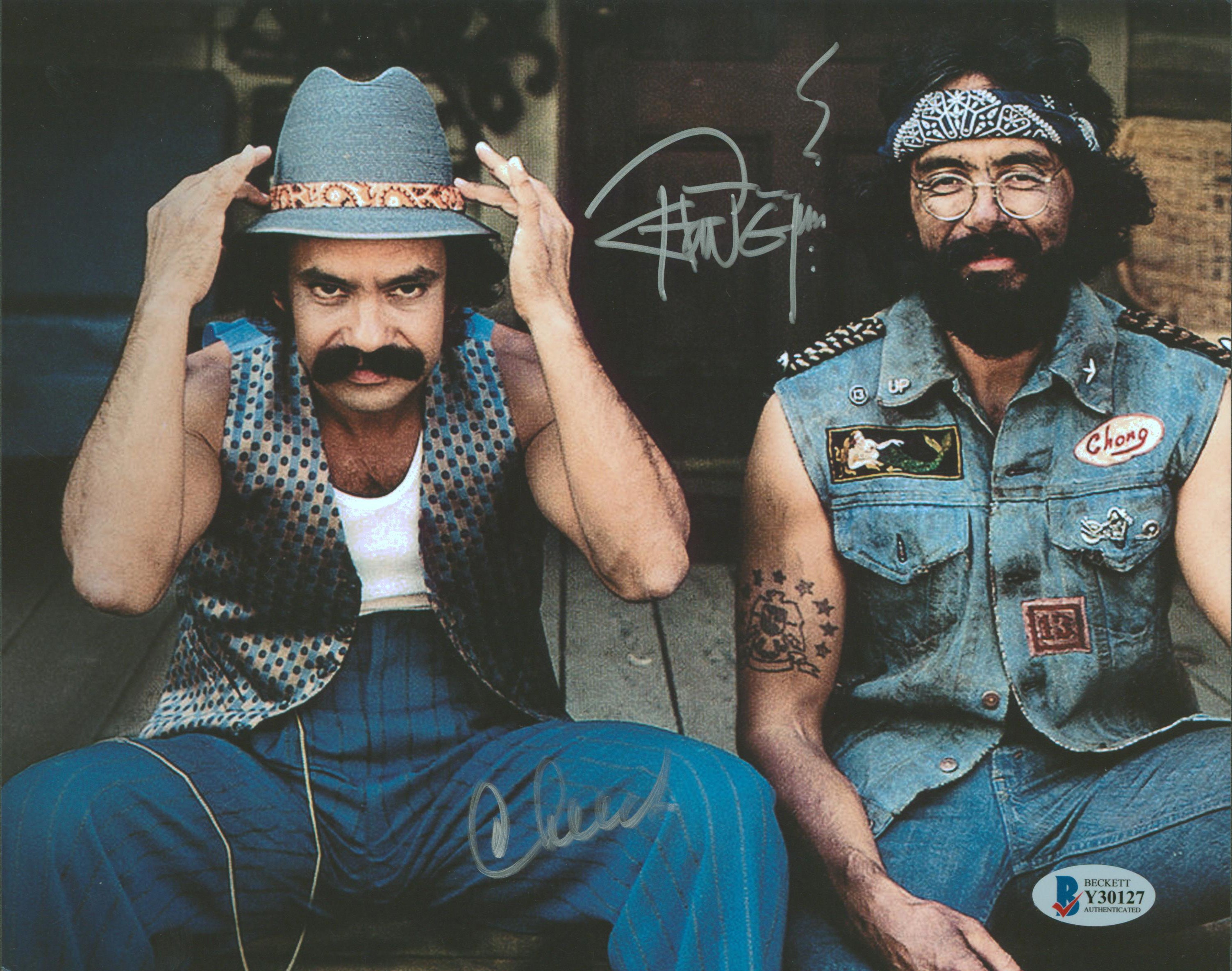 Cheech Marin & Tommy Chong Up in Smoke Authentic Signed 8x10 Photo BAS #Y30127