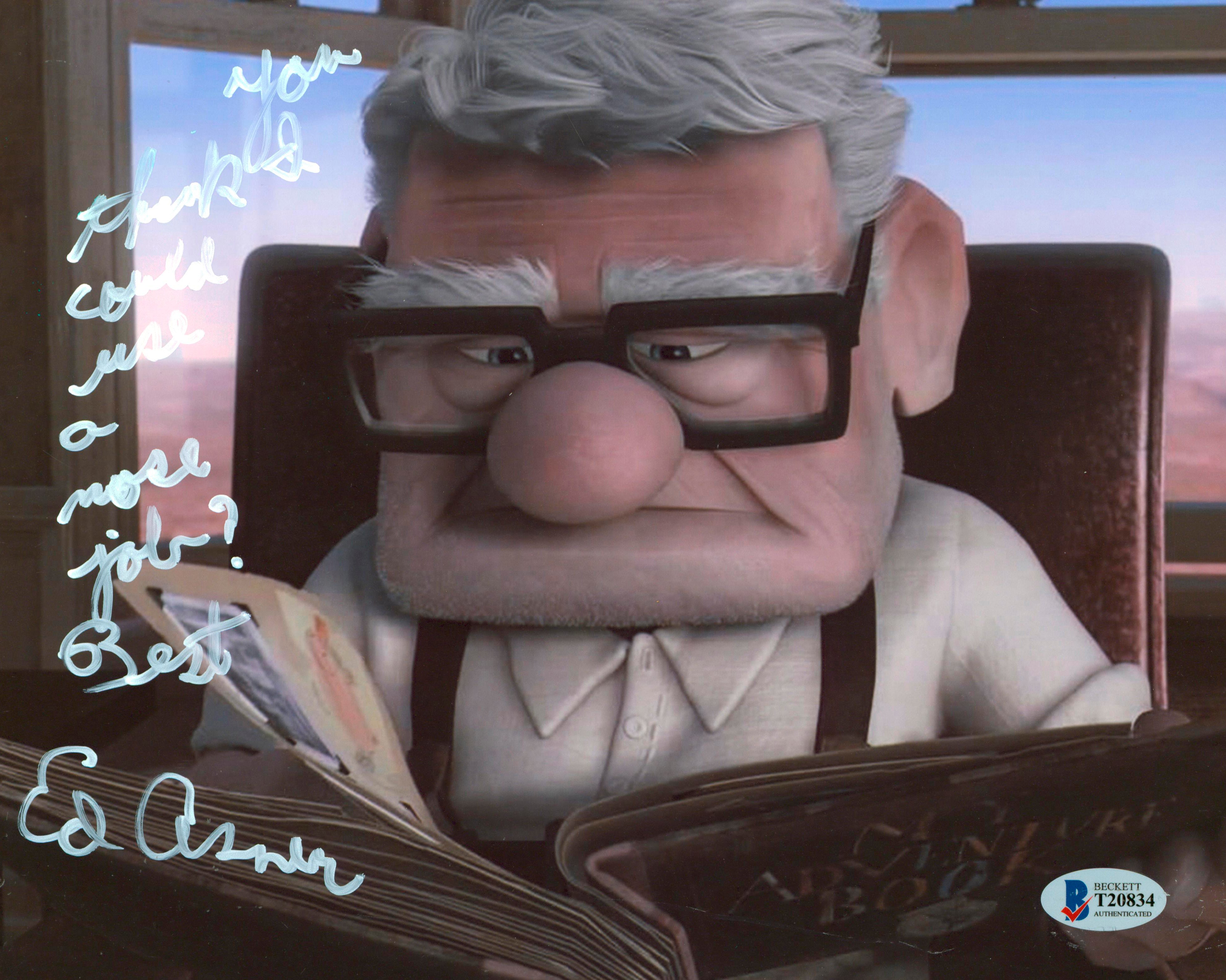 Ed Asner Up "You Think I Could Use A Nose Job?" Signed 8x10 Photo BAS #T20834