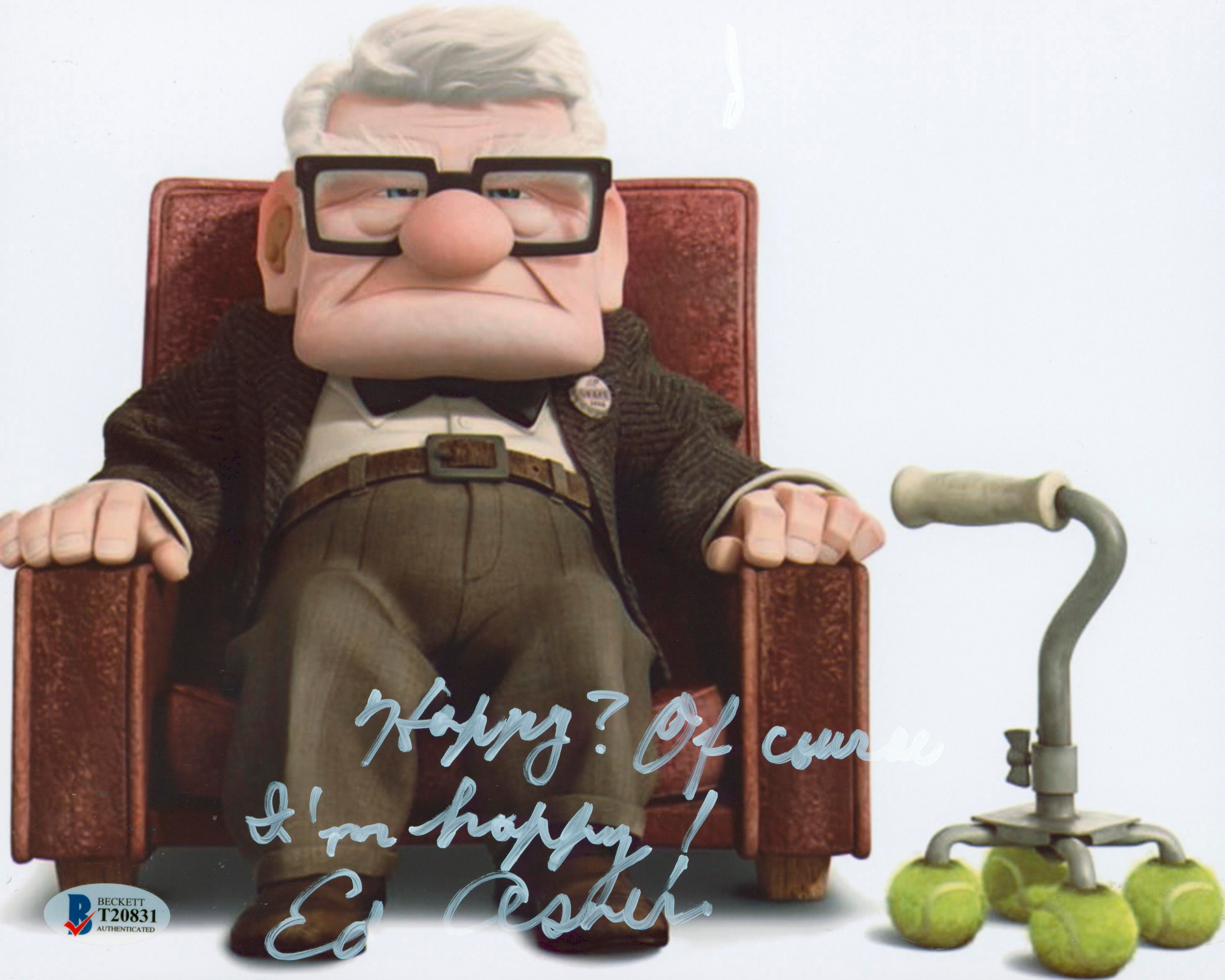 Ed Asner Up "Hoping? Of Course I'm Hoping!" Signed 8x10 Photo BAS #T20831