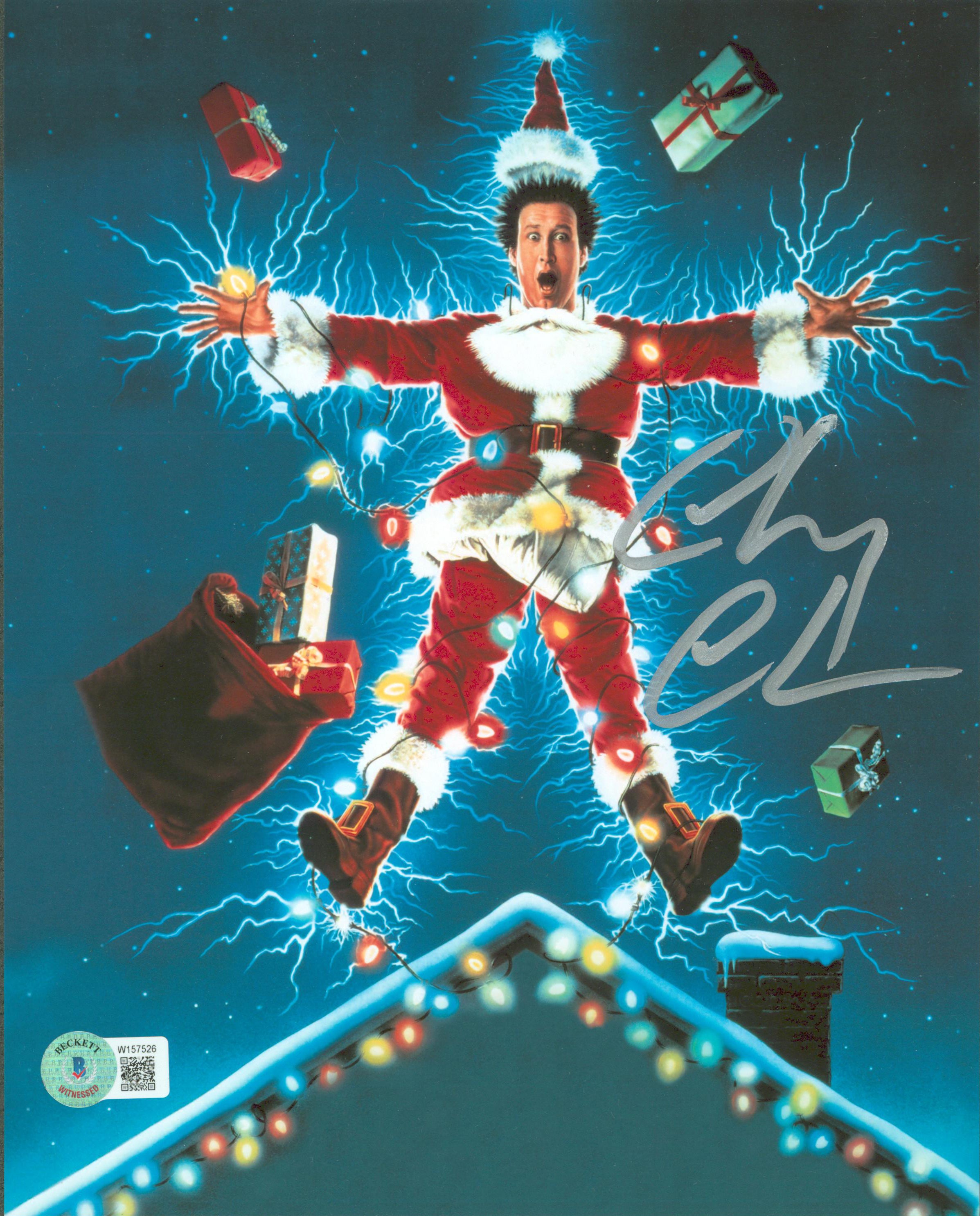 Chevy Chase Christmas Vacation Authentic Signed 8x10 Photo BAS Witness #W157526