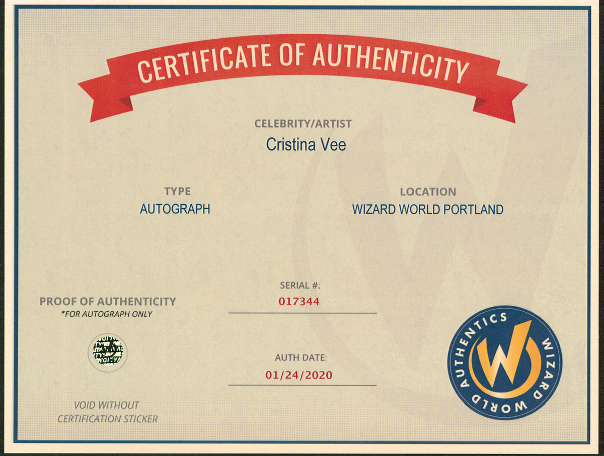 Cristina Vee League of Legends Signed 8.5x11 Photo Wizard World #017344