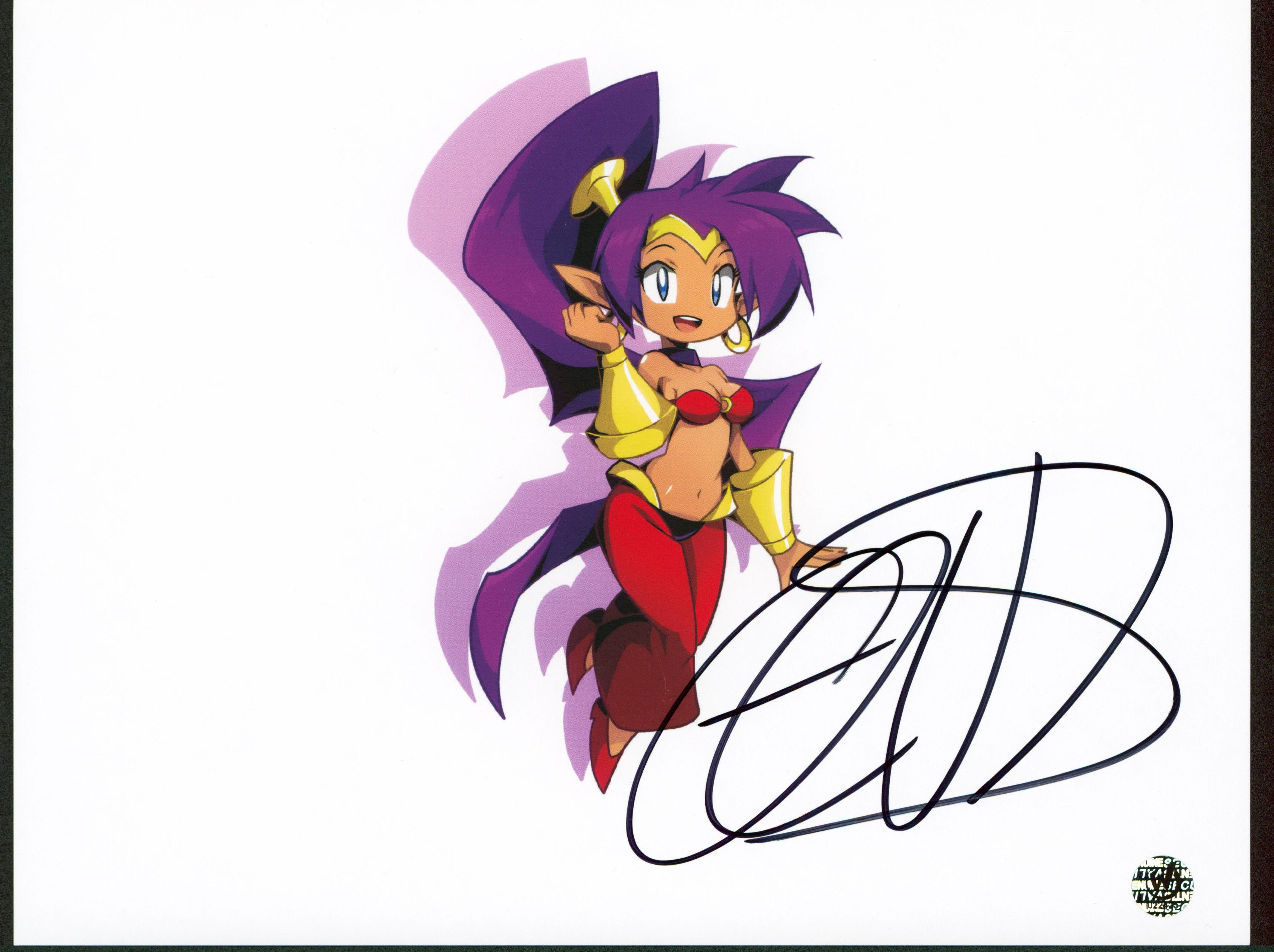 Cristina Vee Shantae Authentic Signed 8.5x11 Photo Wizard World #022425