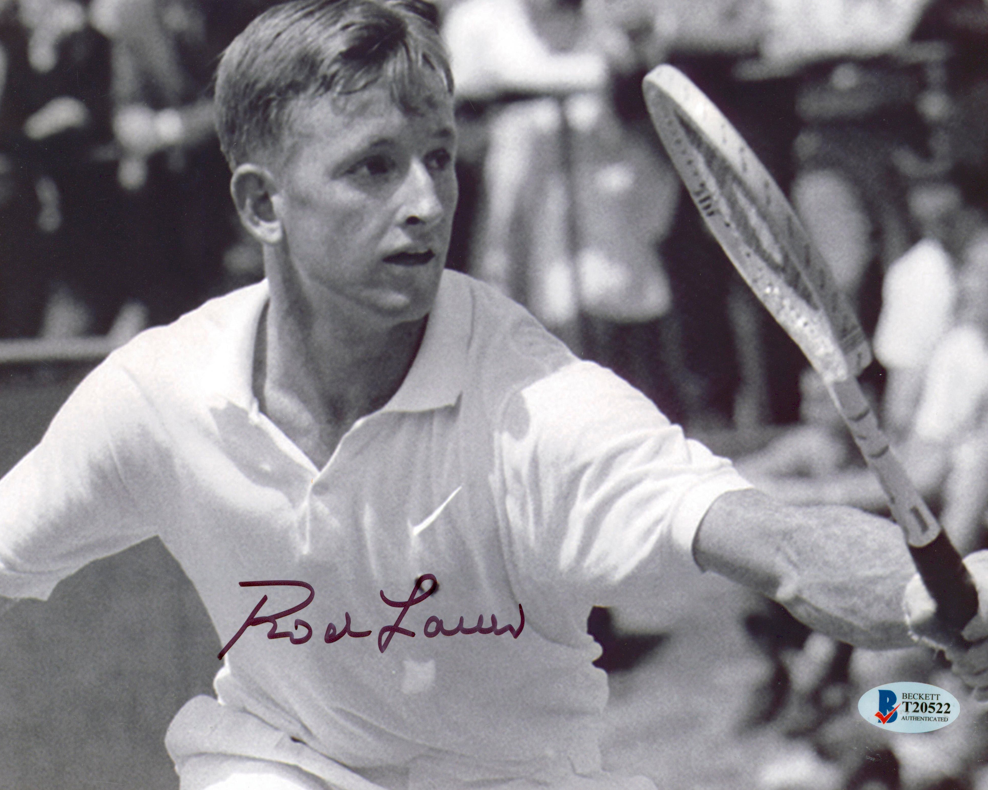 Rod Laver Authentic Signed 8x10 Black & White Photo Autographed BAS #T20522