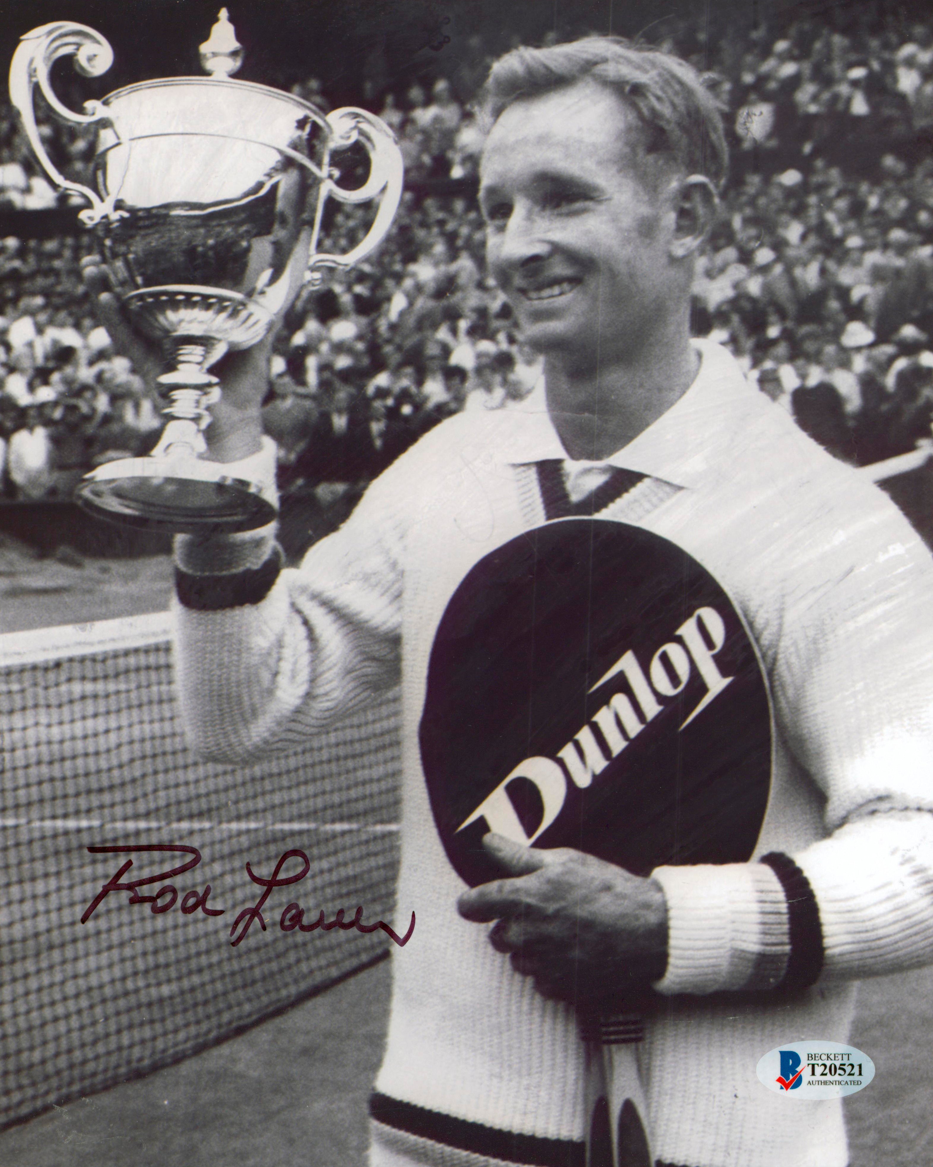Rod Laver Authentic Signed 8x10 Black & White Photo Autographed BAS #T20521
