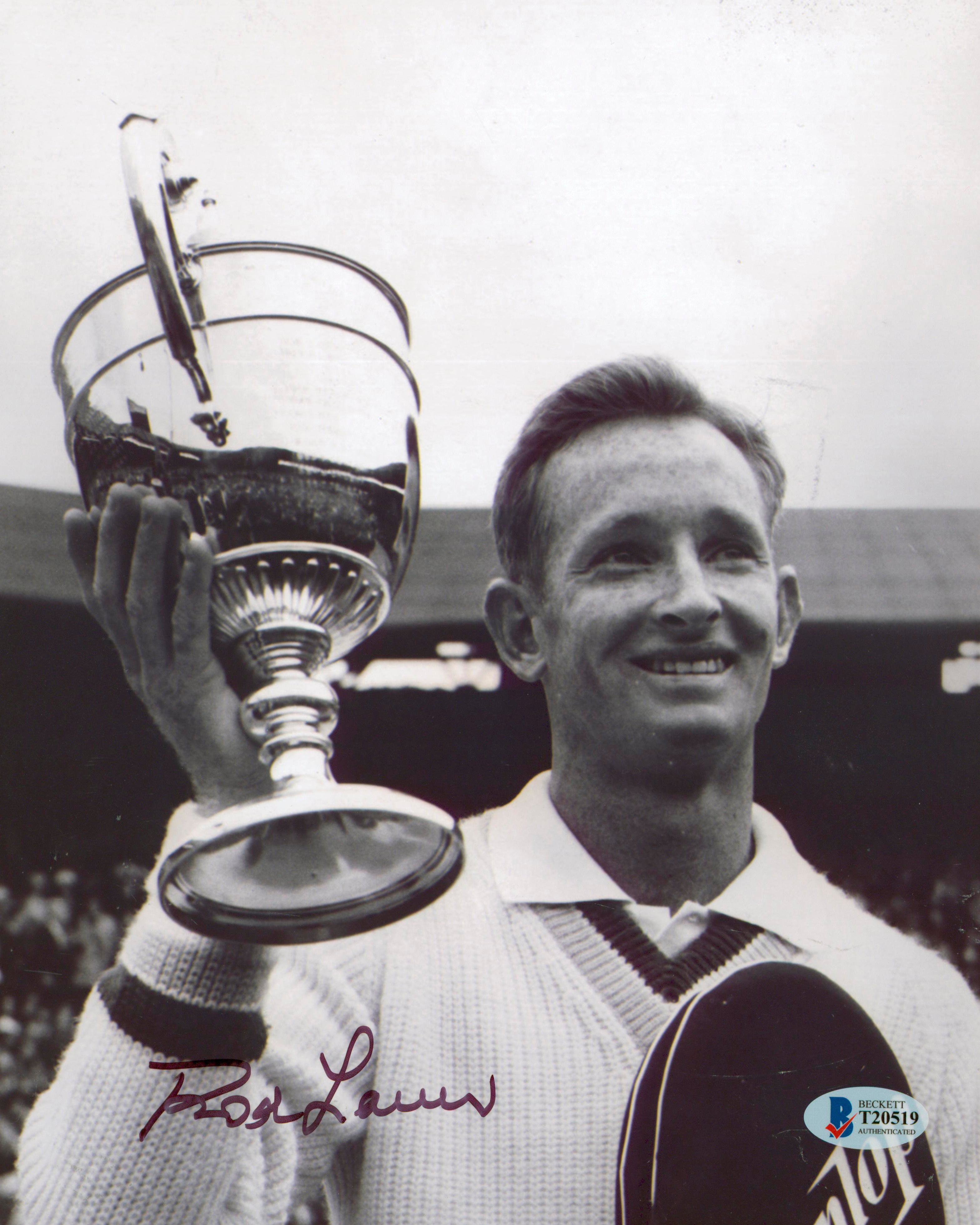 Rod Laver Authentic Signed 8x10 Black & White Photo Autographed BAS #T20519