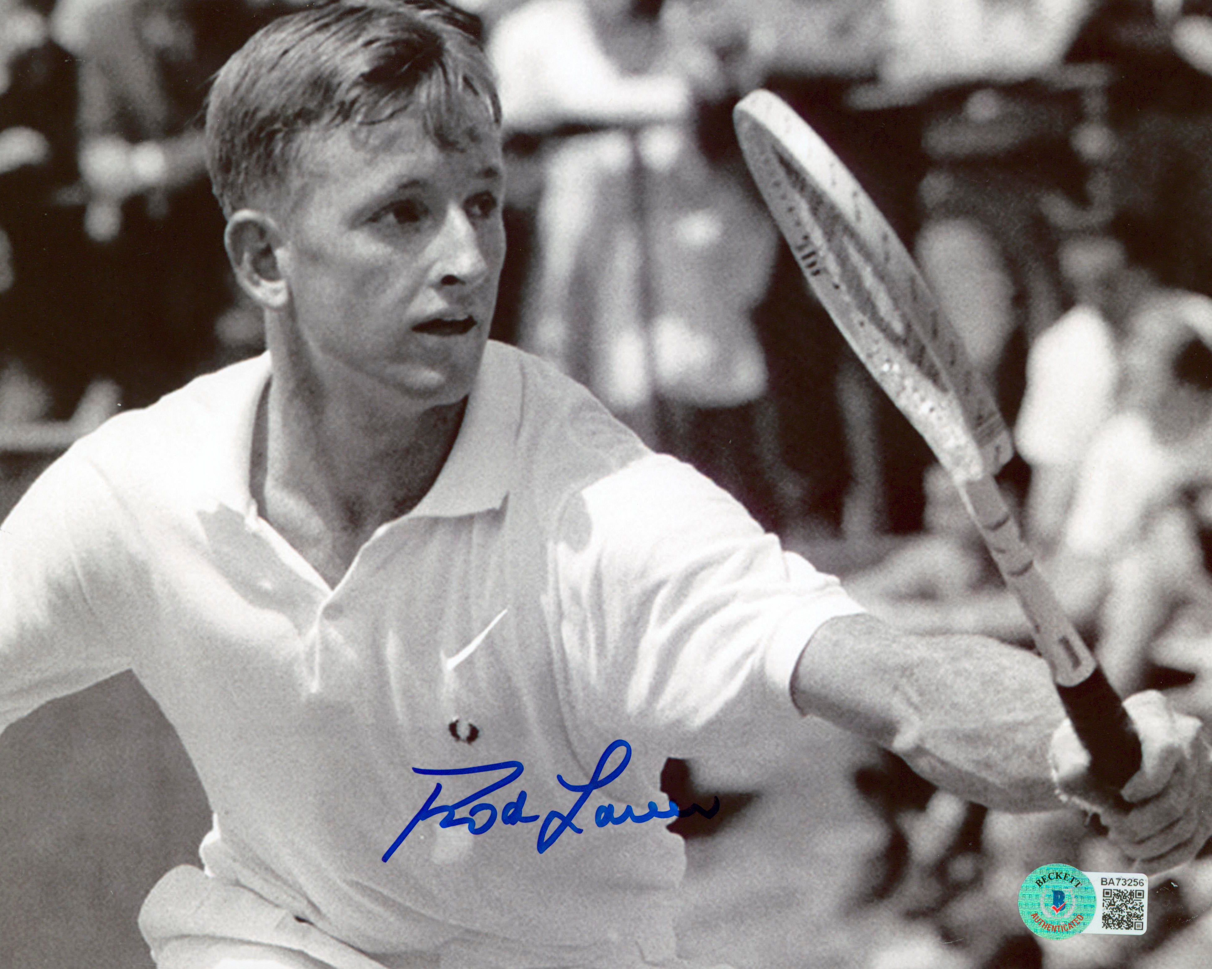 Rod Laver Authentic Signed 8x10 Black & White Photo Autographed BAS #BA73256