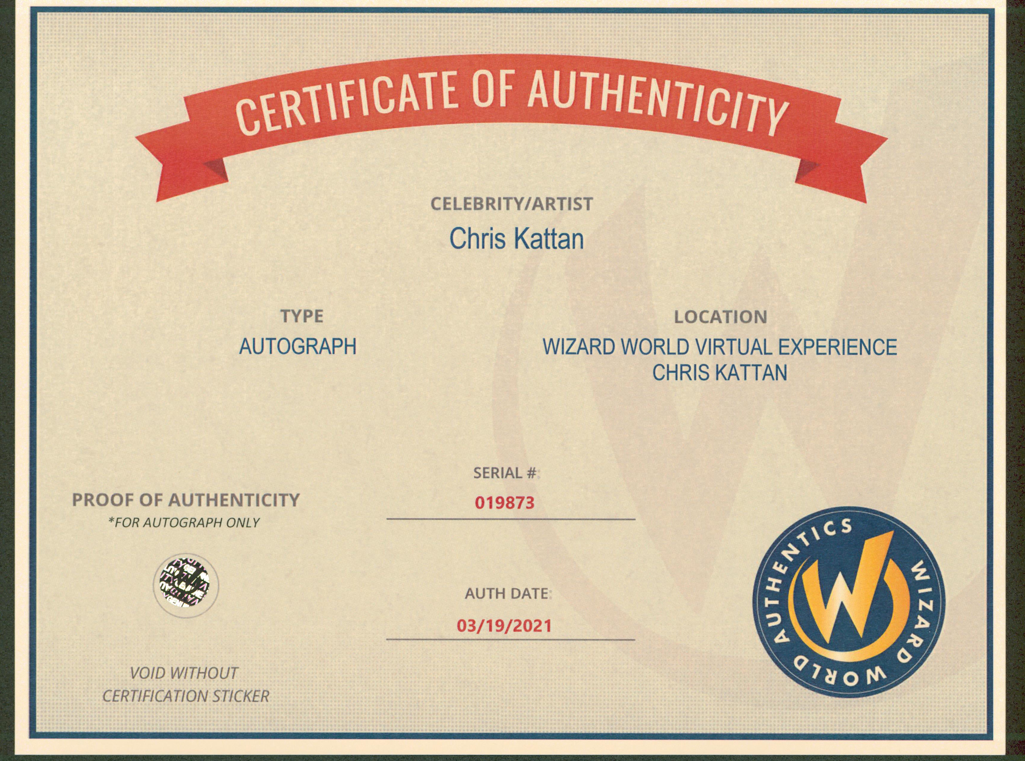 Chris Kattan A Night At The Roxbury Authentic Signed 8x10 Photo Wizard World 3