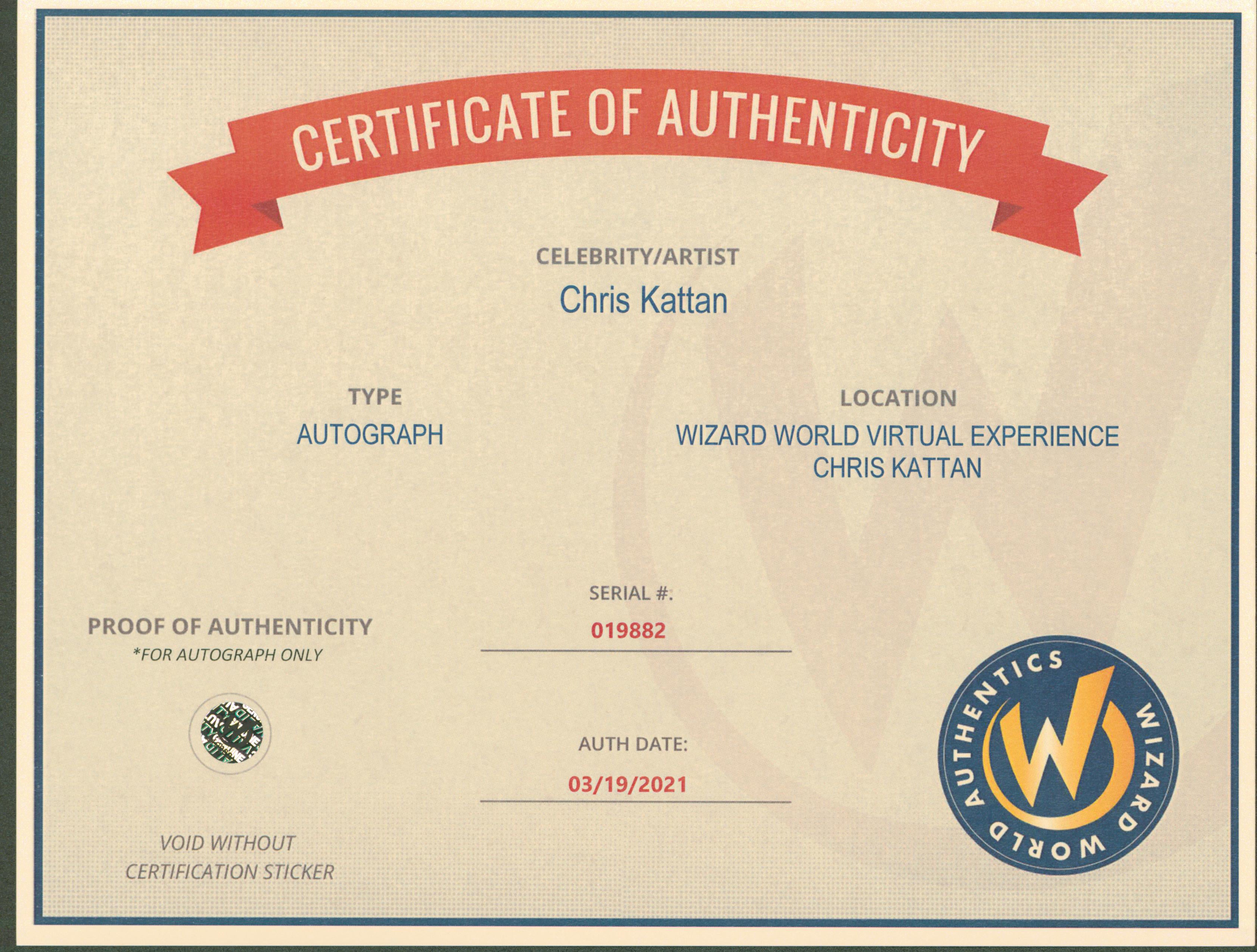 Chris Kattan A Night At The Roxbury Authentic Signed 8x10 Photo Wizard World 4