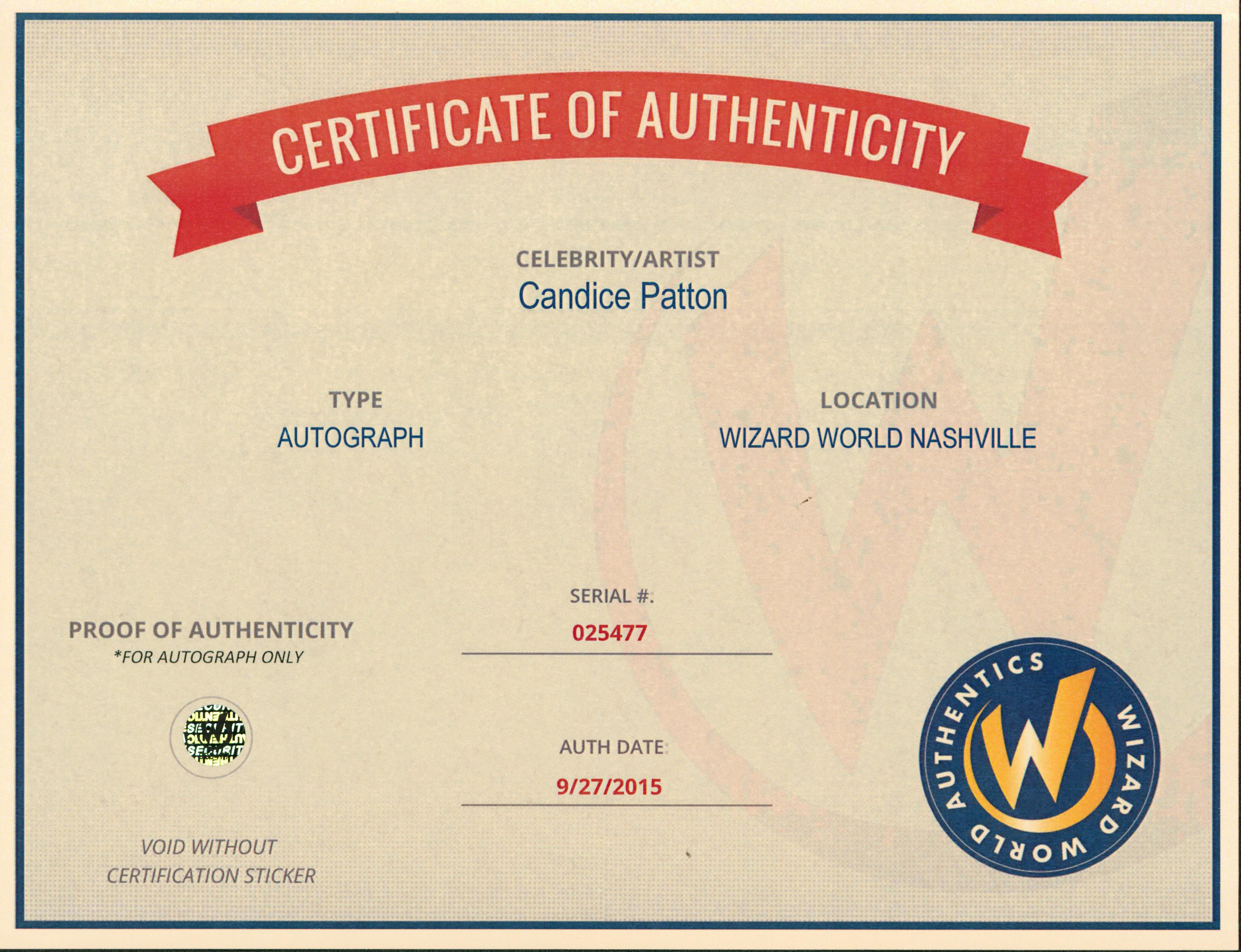 Candace Patton The Flash Authentic Signed 8x10 Photo Autographed Wizard World