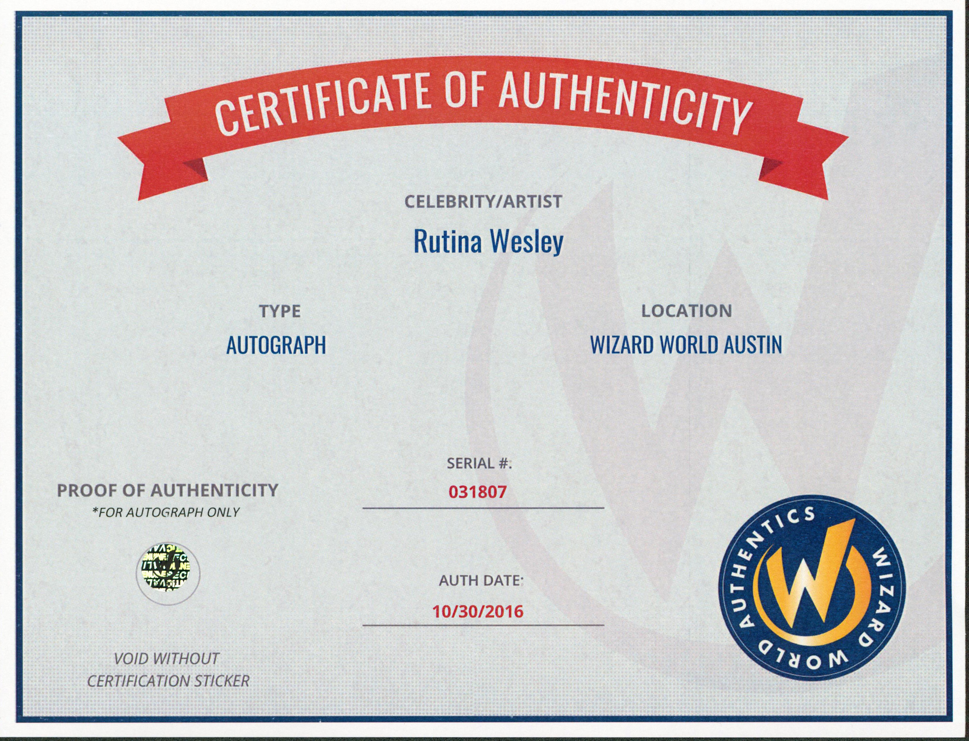 Rutina Wesley True Blood Authentic Signed 8x10 Photo Autographed Wizard World 2