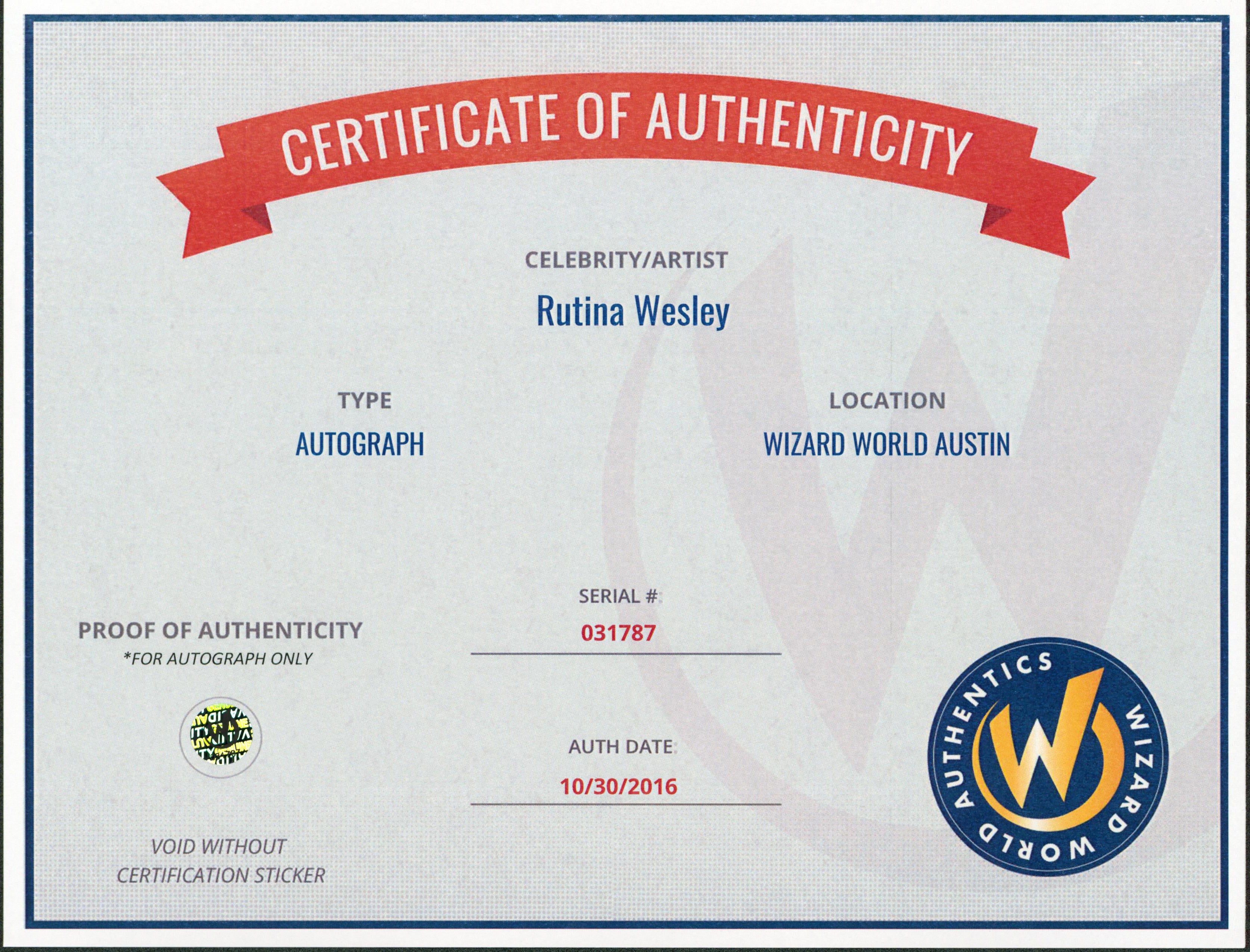 Rutina Wesley True Blood Authentic Signed 8x10 Photo Autographed Wizard World 1