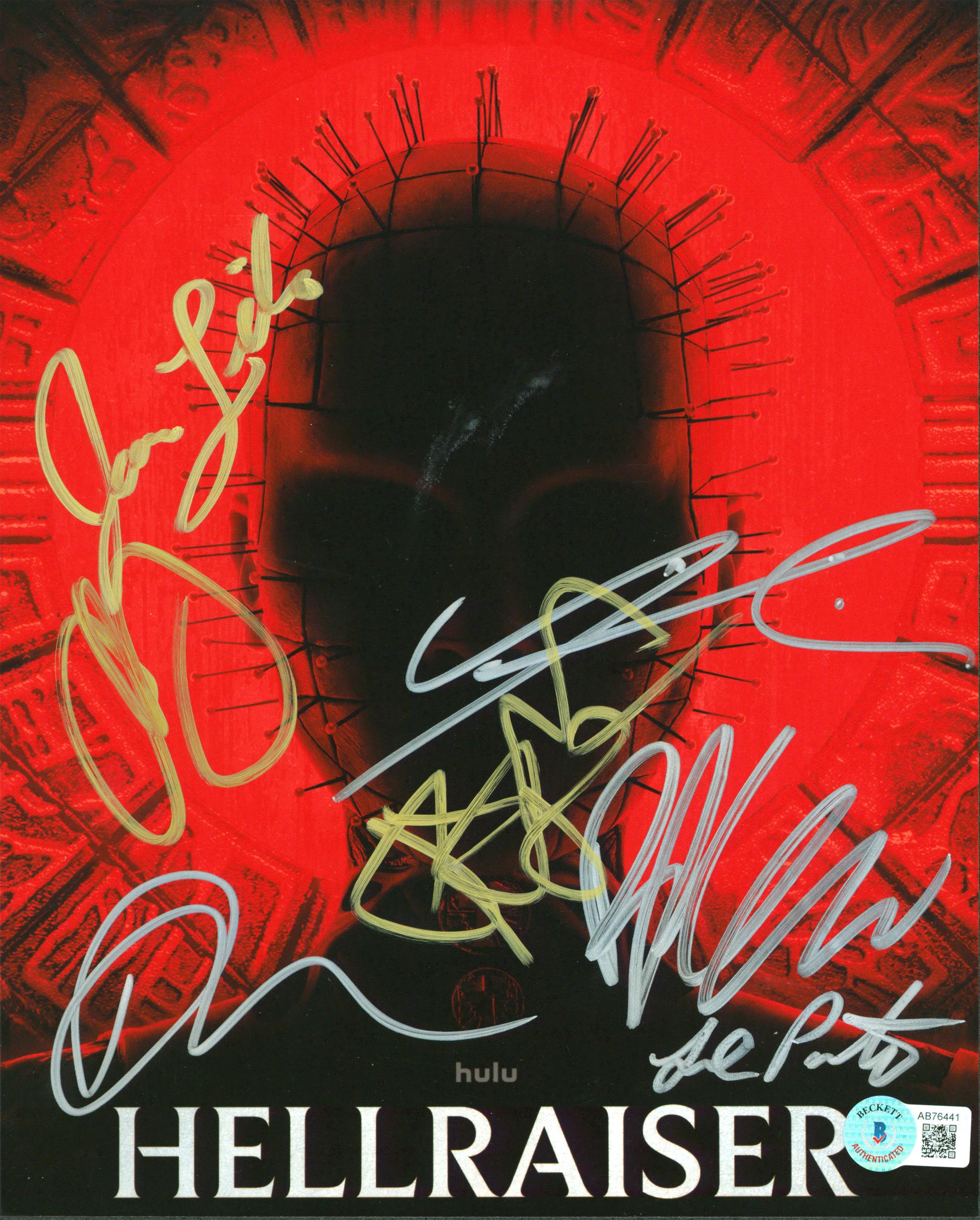 Hellraiser (7) Faison. Liles, Olorunnife +4 Signed 8x10 Photo BAS #AB76441