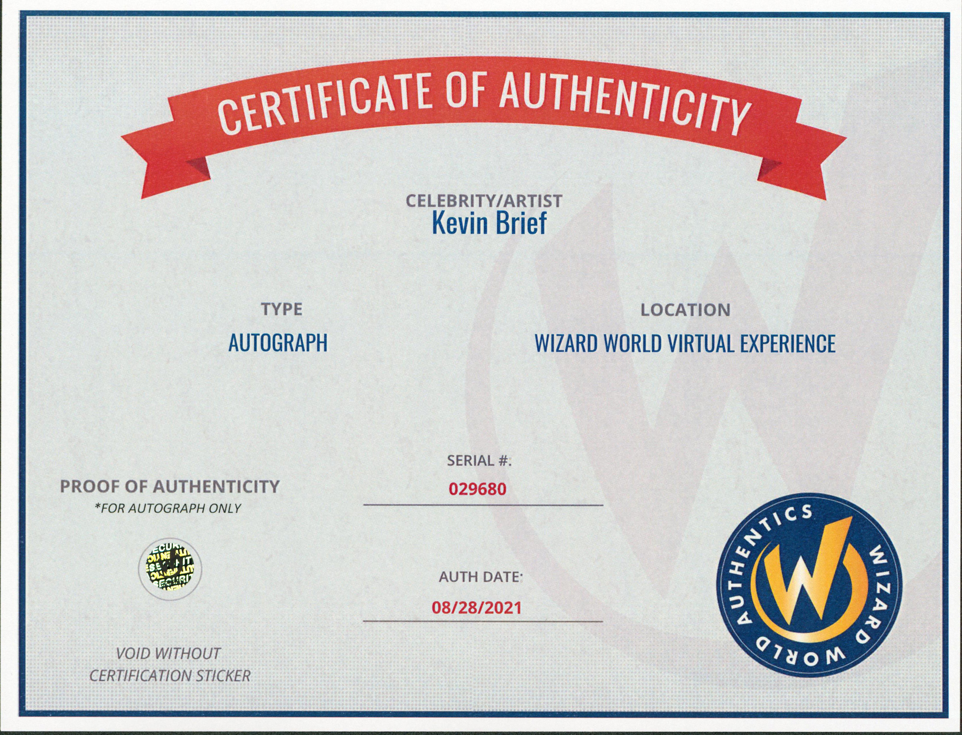 Kevin Brief Star Trek Enterprise "Naarg" Signed 8x10 Photo w/ Black Sig WWA 2