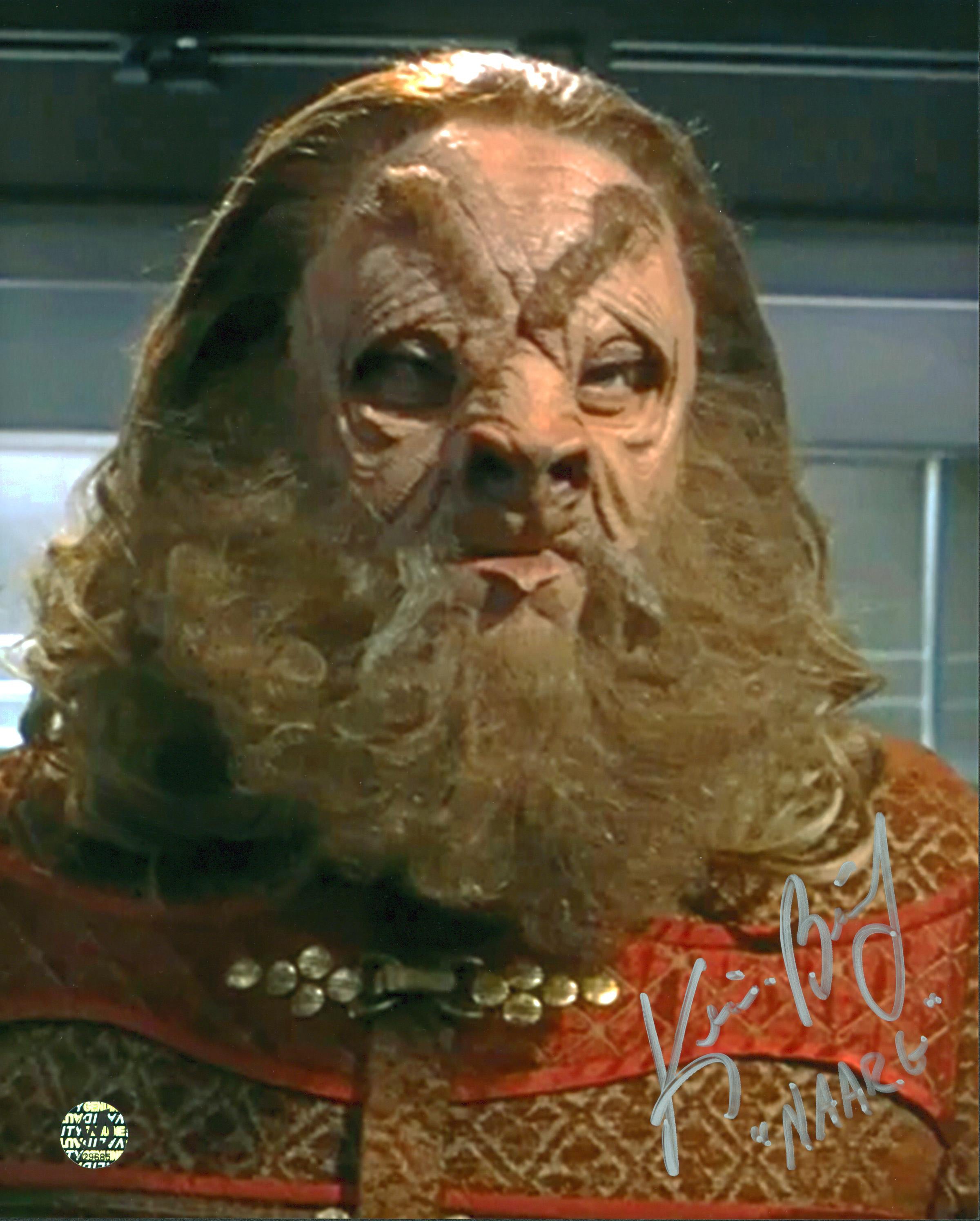 Kevin Brief Star Trek Enterprise "Naarg" Signed 8x10 Photo Wizard World #029685