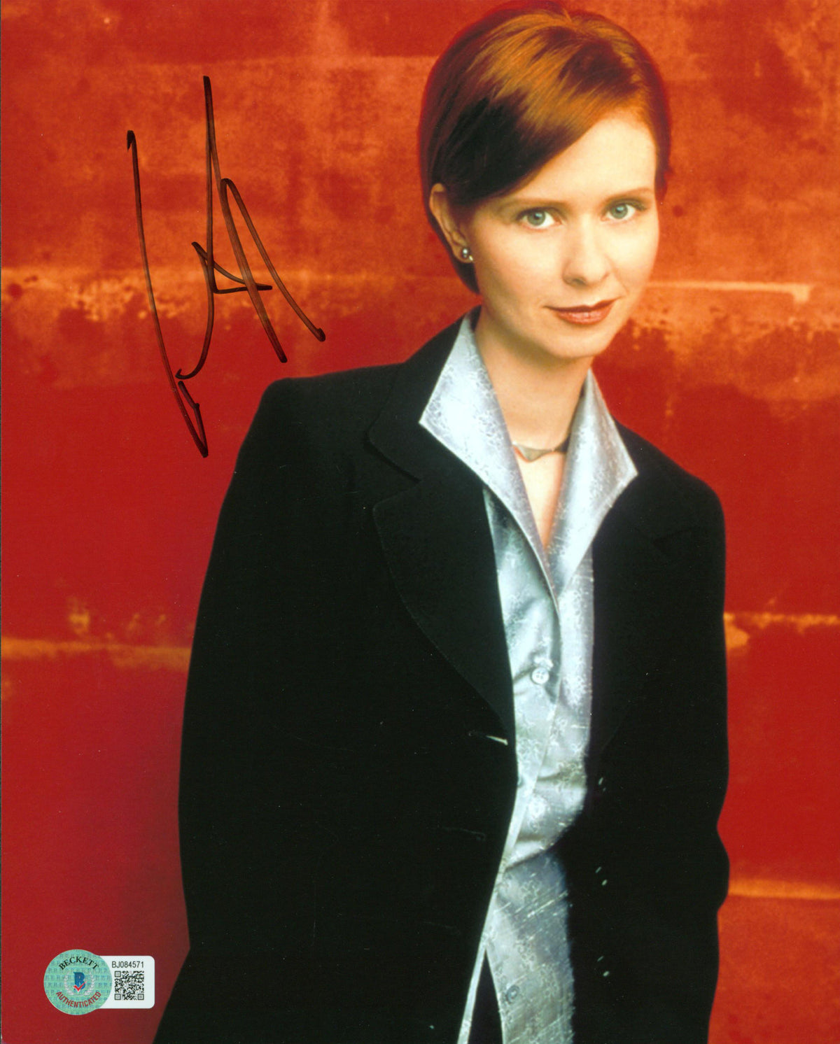 Cynthia Nixon Sex And The City Authentic Signed 8x10 Photo BAS #BJ084571