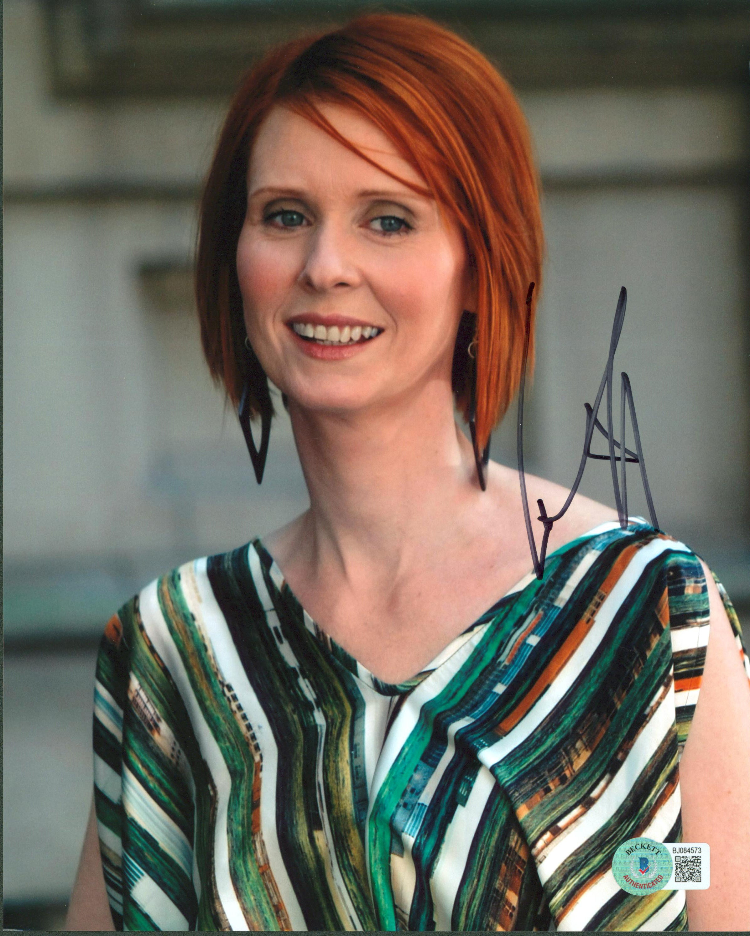 Cynthia Nixon Sex And The City Authentic Signed 8x10 Photo BAS #BJ084573