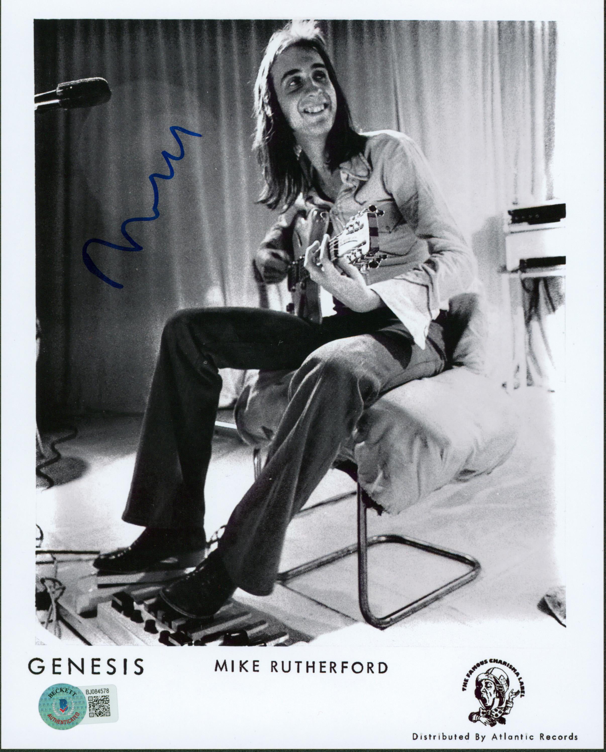 Mike Rutherford Genesis Authentic Signed 8x10 Photo Autographed BAS #BJ084578