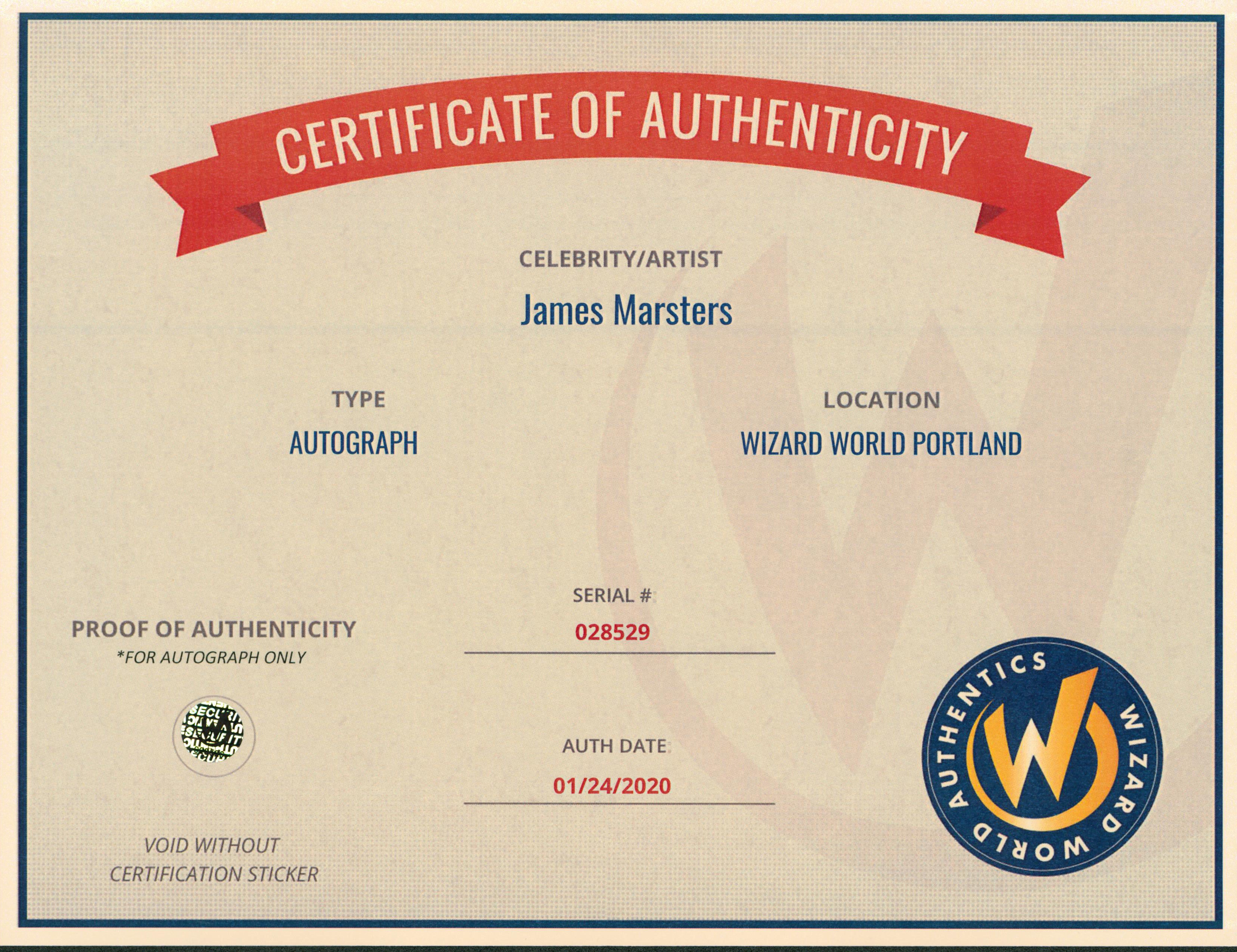 James Marsters Smallville Authentic Signed 8x10 Photo Autographed Wizard World