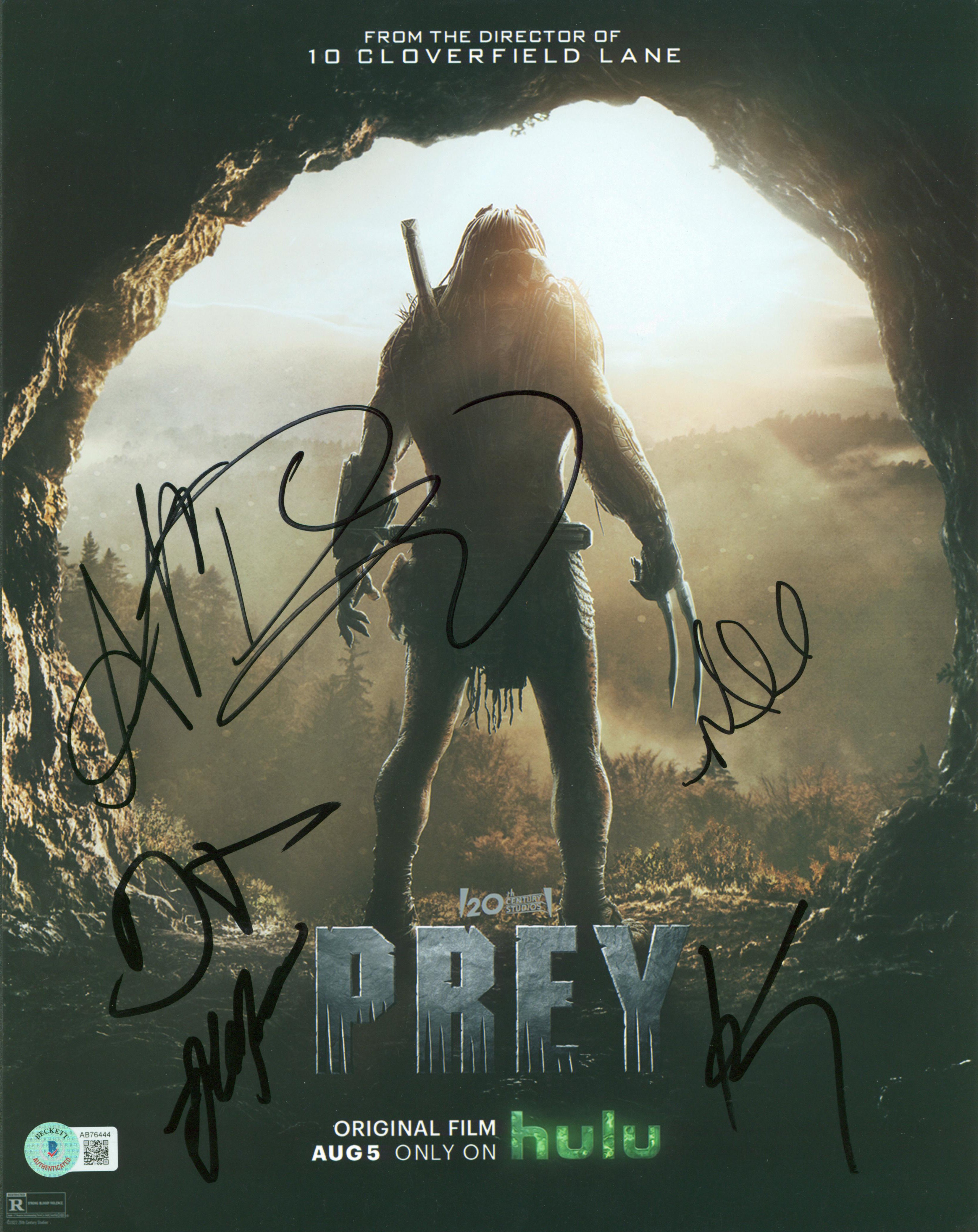 Prey (6) Dilegro, Midthunder +4 Authentic Signed 11x14 Photo BAS #AB76444