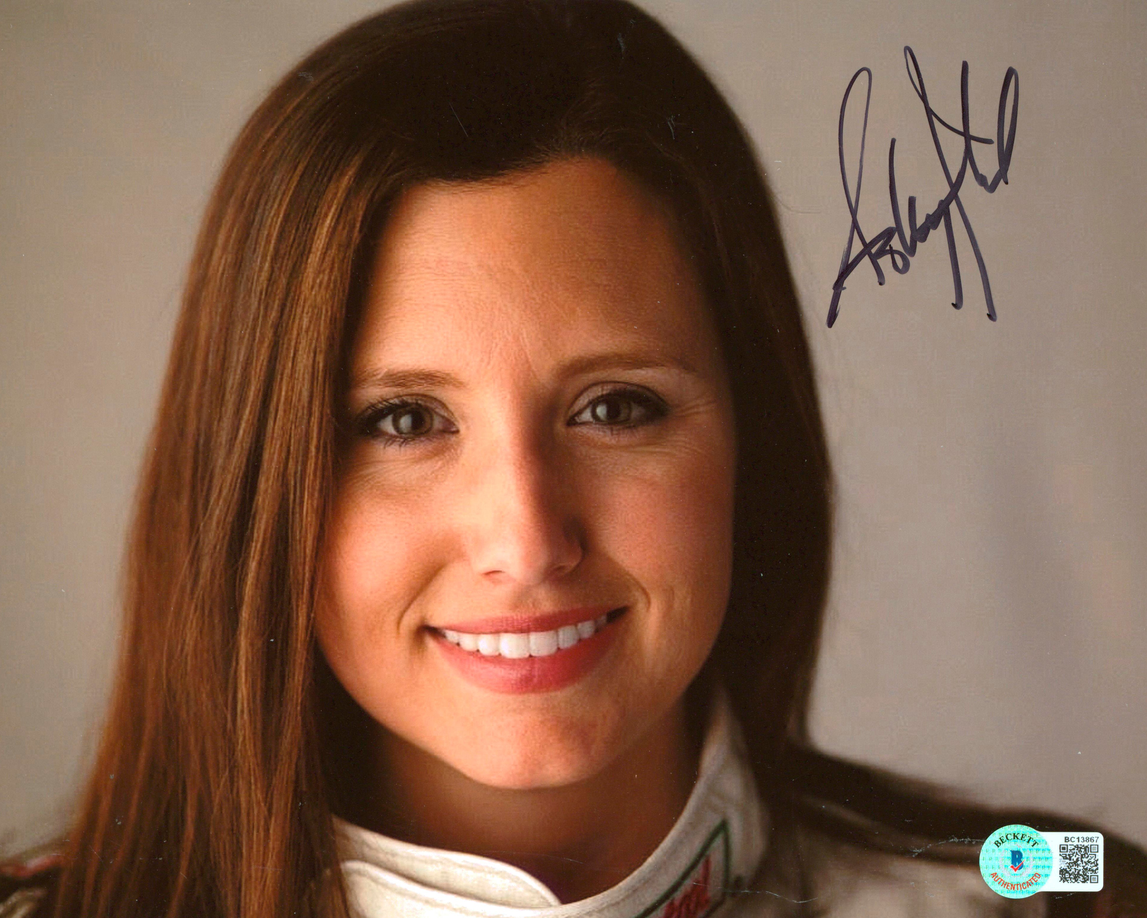Ashley Force NHRA Authentic Signed 8x10 Photo Autographed BAS #BC13867