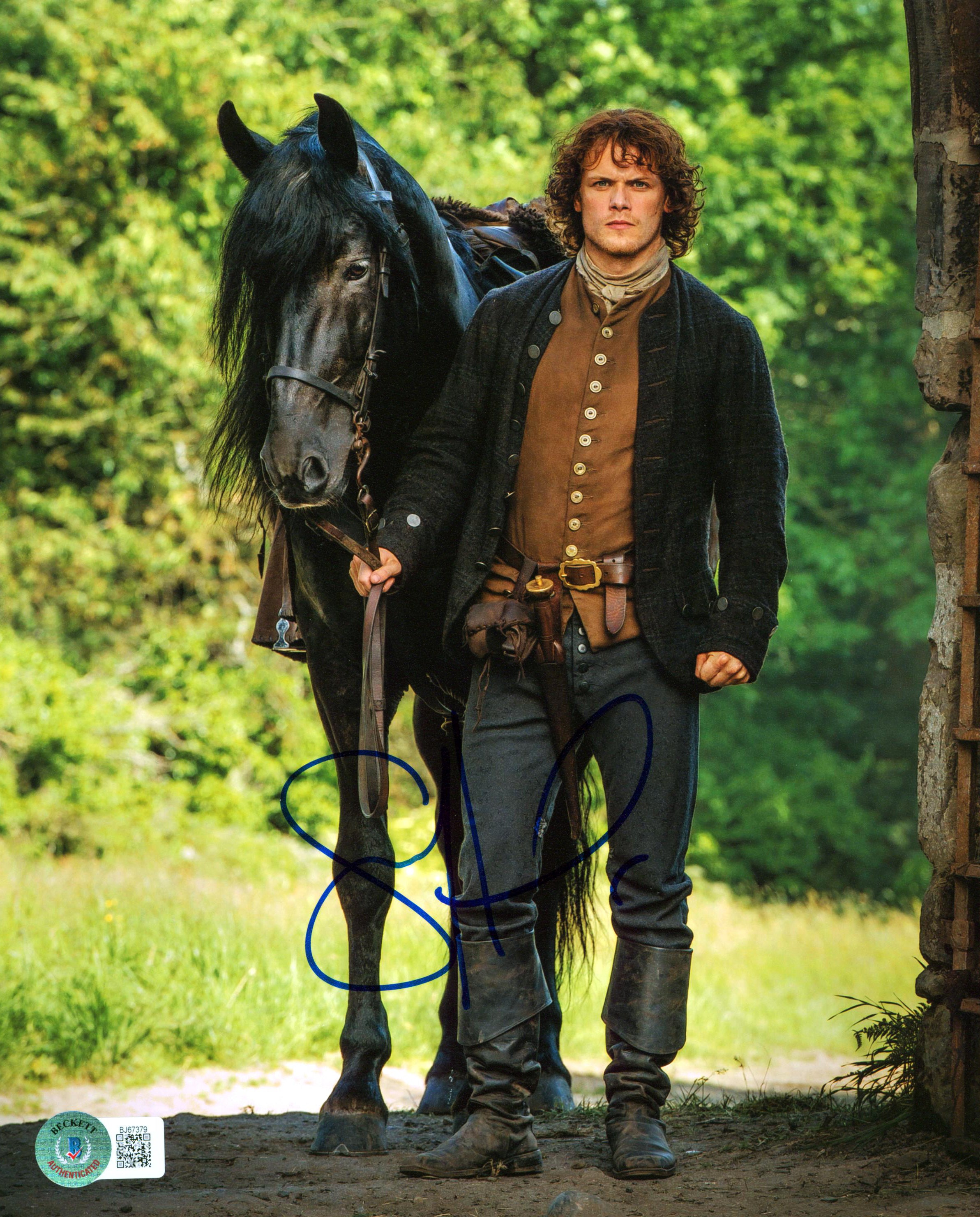 Sam Heughan Outlander Authentic Signed 8x10 Photo Autographed BAS #BJ67379