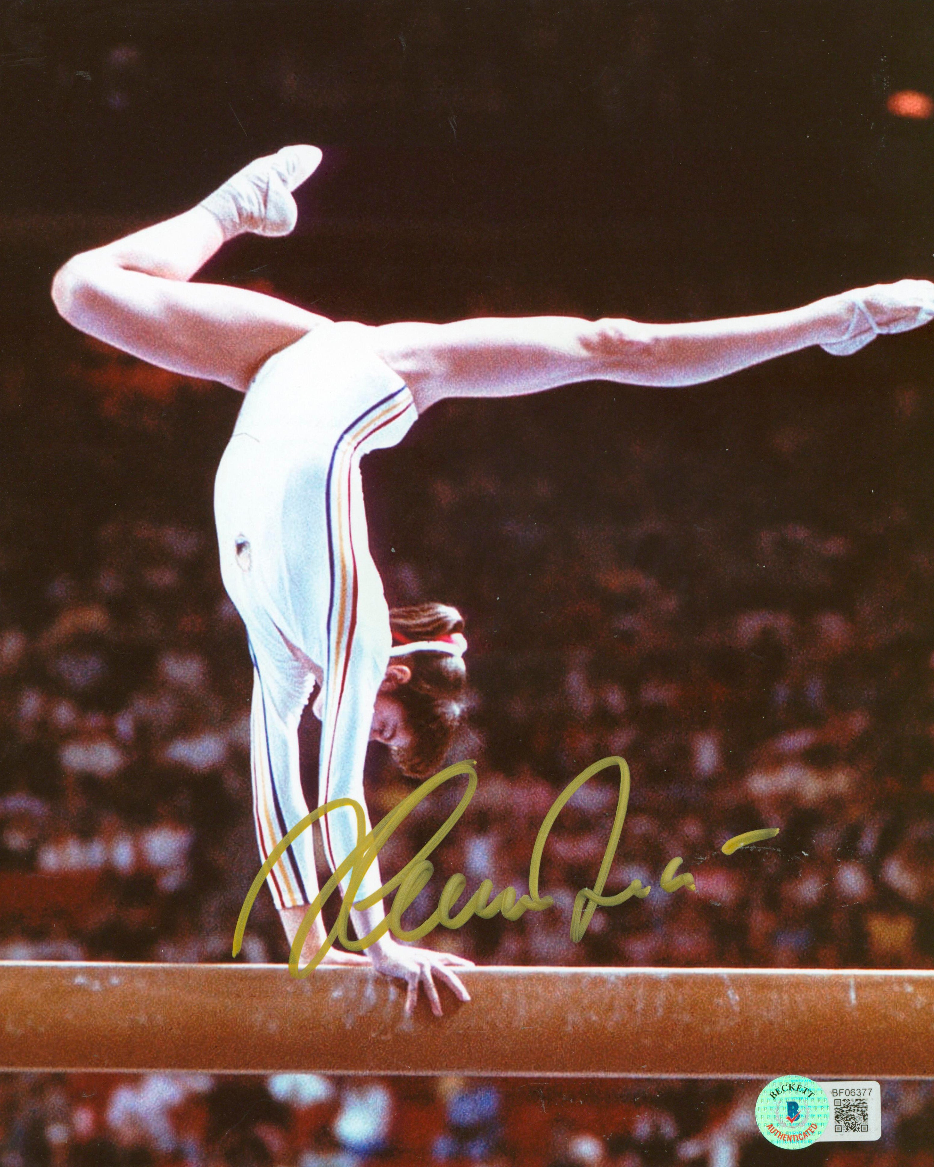 Nadia Comăneci Authentic Signed 8x10 Photo Autographed BAS #BF06377