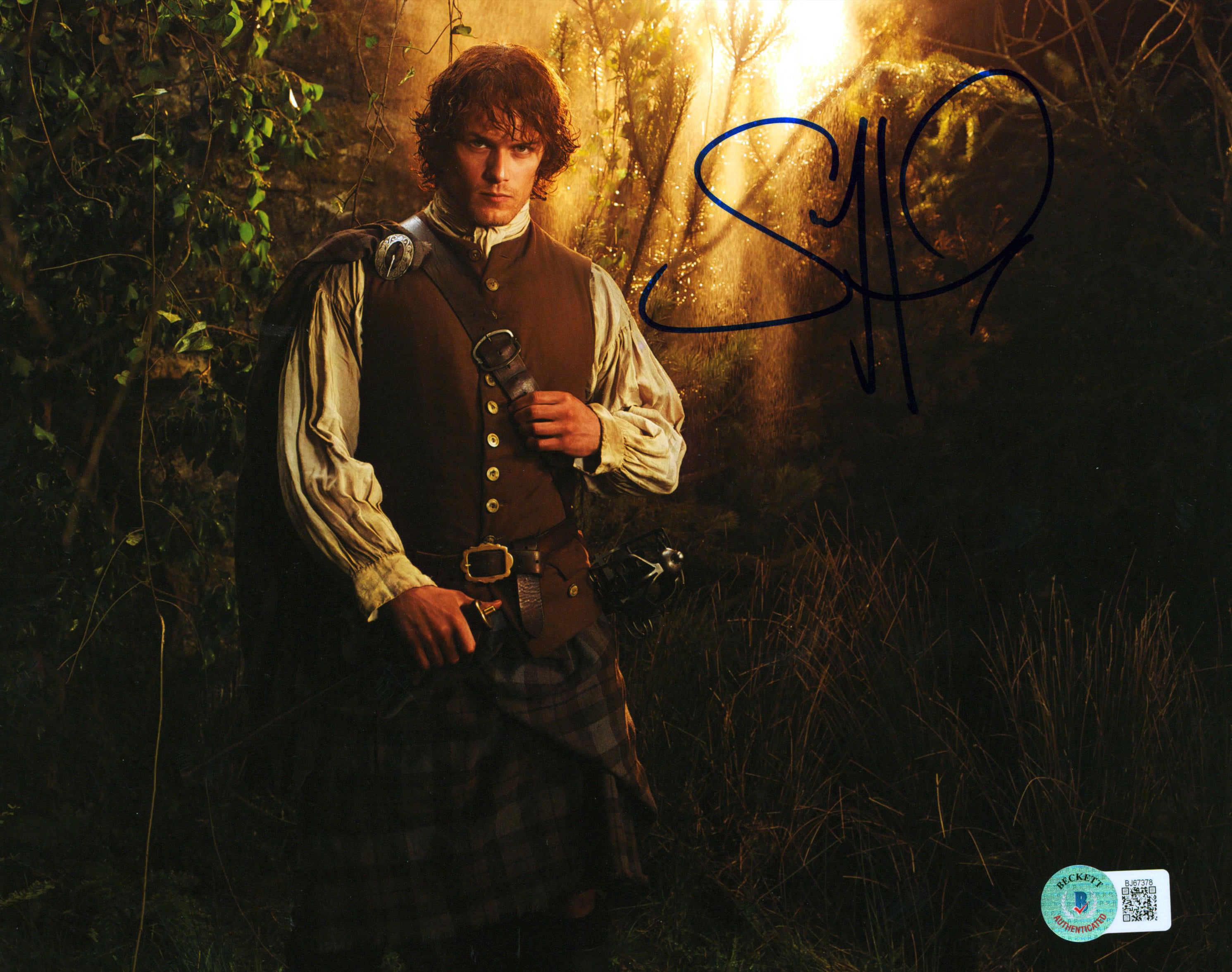 Sam Heughan Outlander Authentic Signed 8x10 Photo Autographed BAS #BJ67378