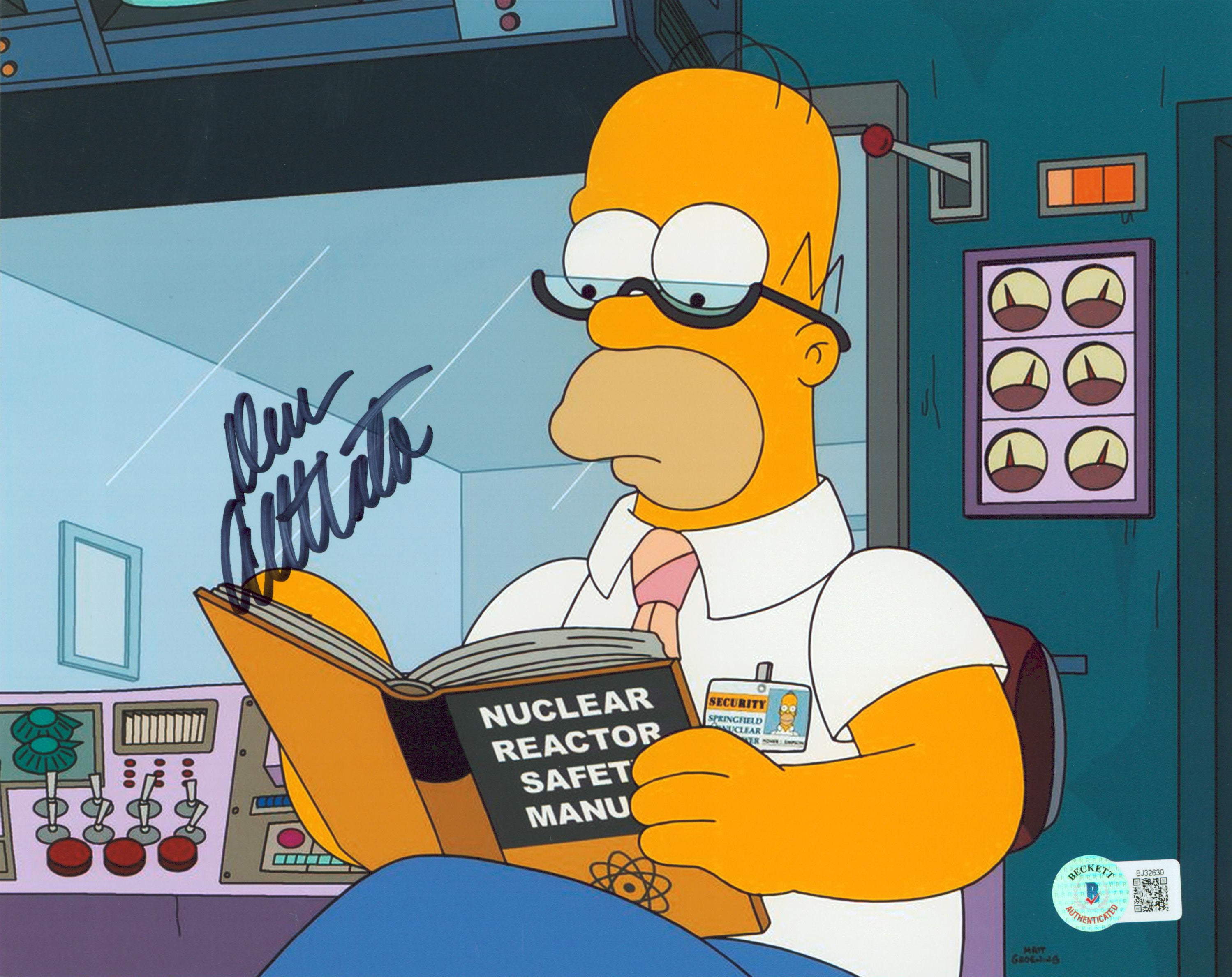 Dan Castellaneta The Simpsons Authentic Signed 8x10 Photo BAS #BJ32630