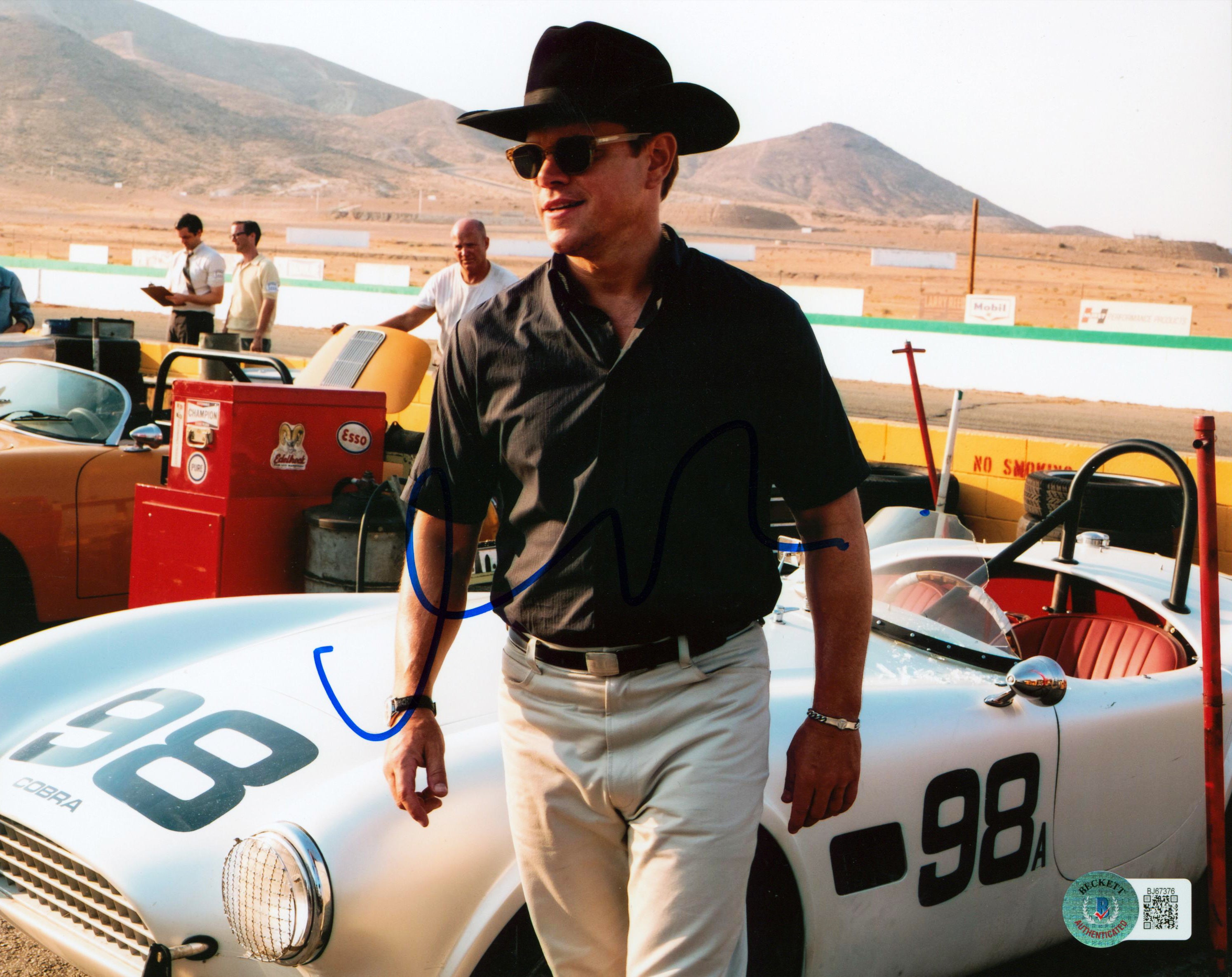 Matt Damon Ford v Ferrari Authentic Signed 8x10 Photo Autographed BAS #BJ67376