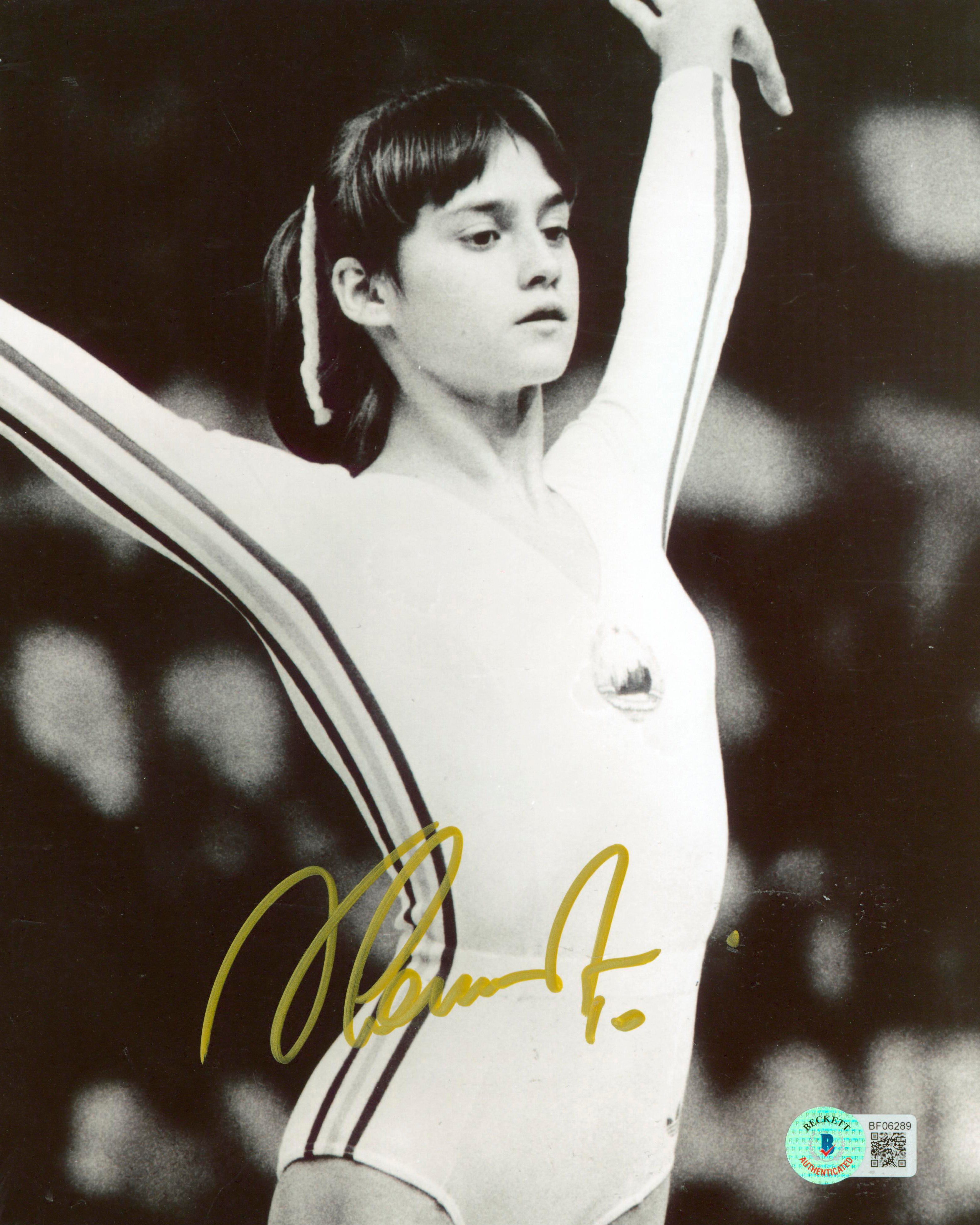 Nadia Comaneci Authentic Signed 8x10 Photo Autographed BAS #BF06289