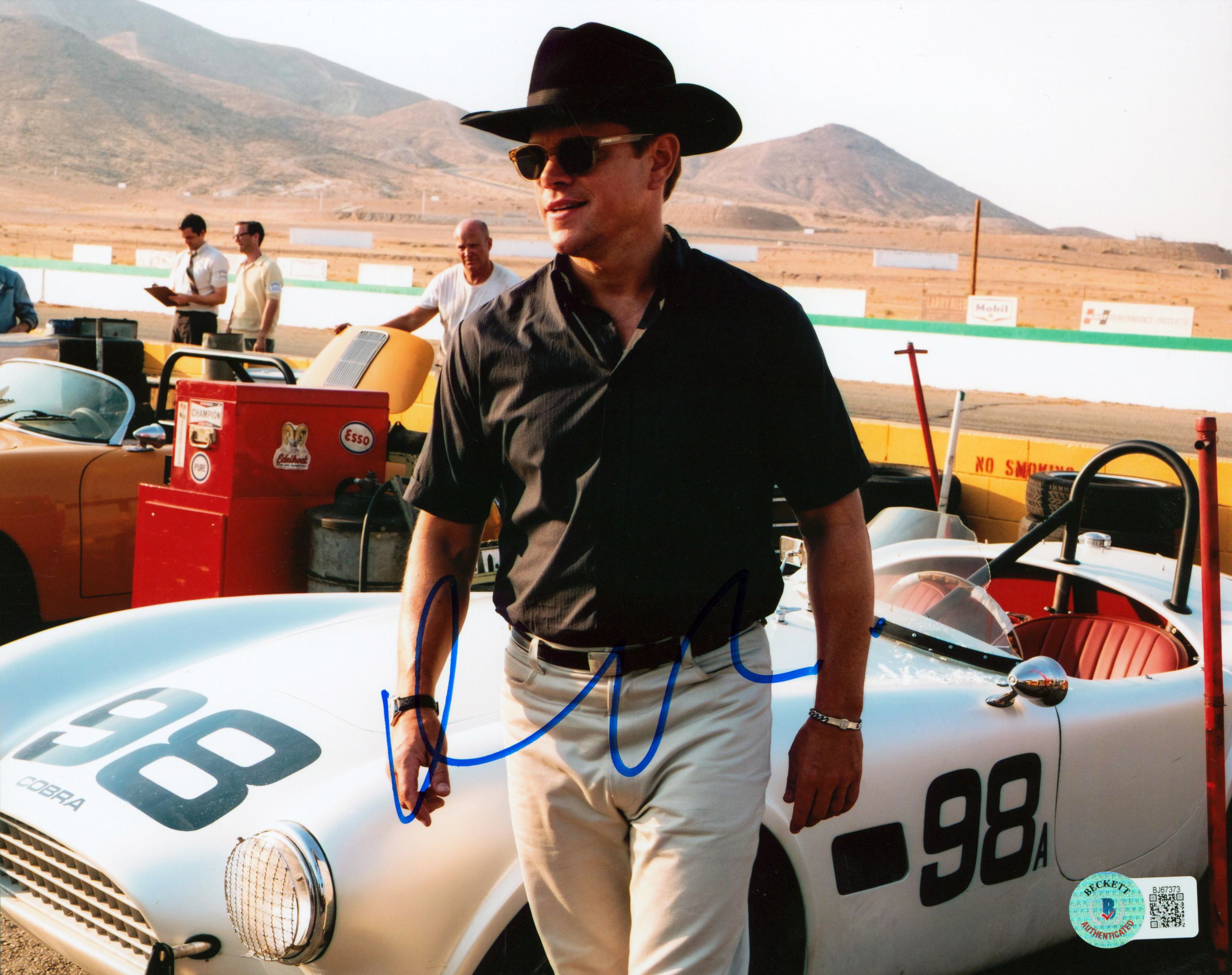 Matt Damon Ford v Ferrari Authentic Signed 8x10 Photo Autographed BAS #BJ6737