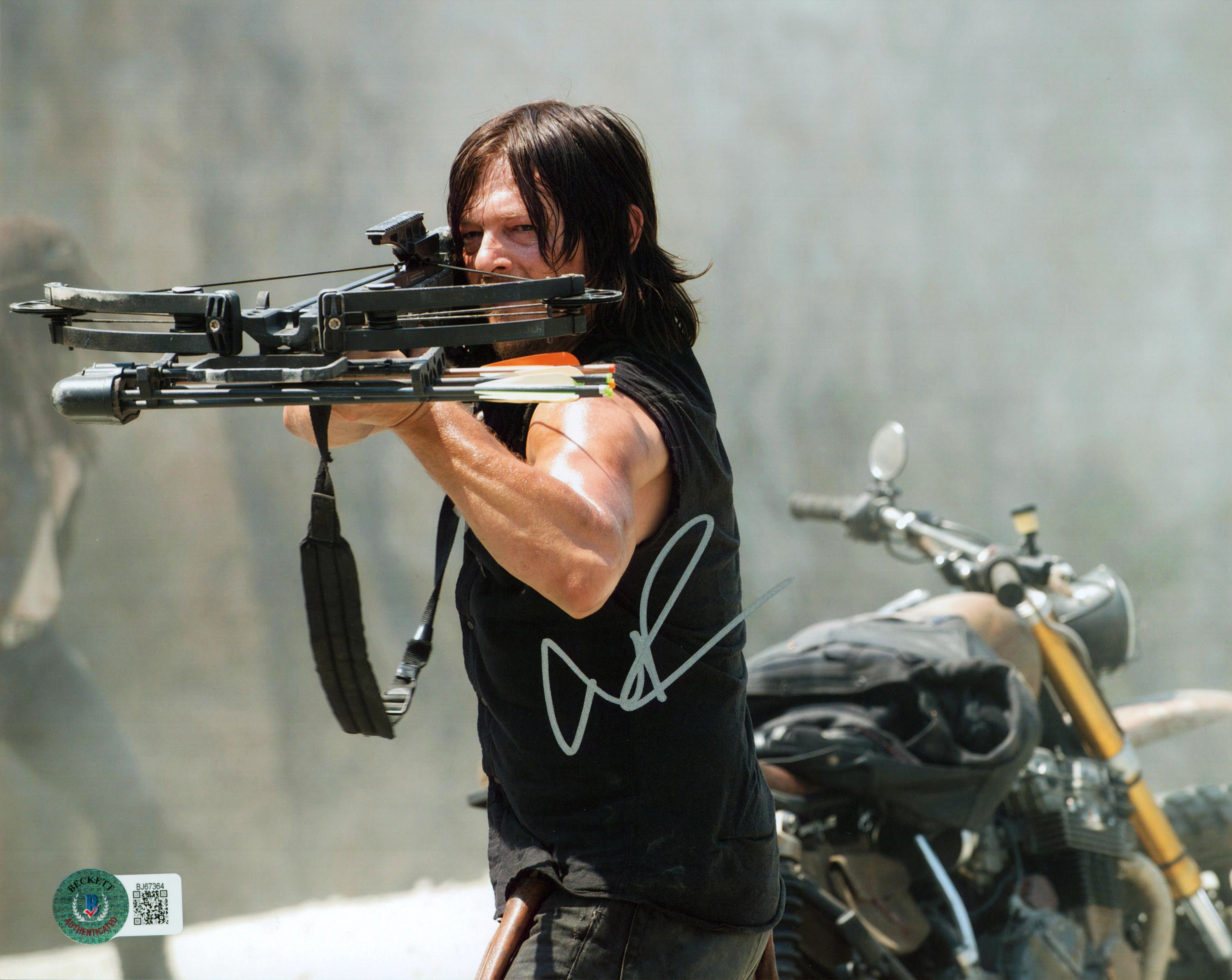 Norman Reedus The Walking Dead Authentic Signed 8x10 Photo BAS #BJ67364