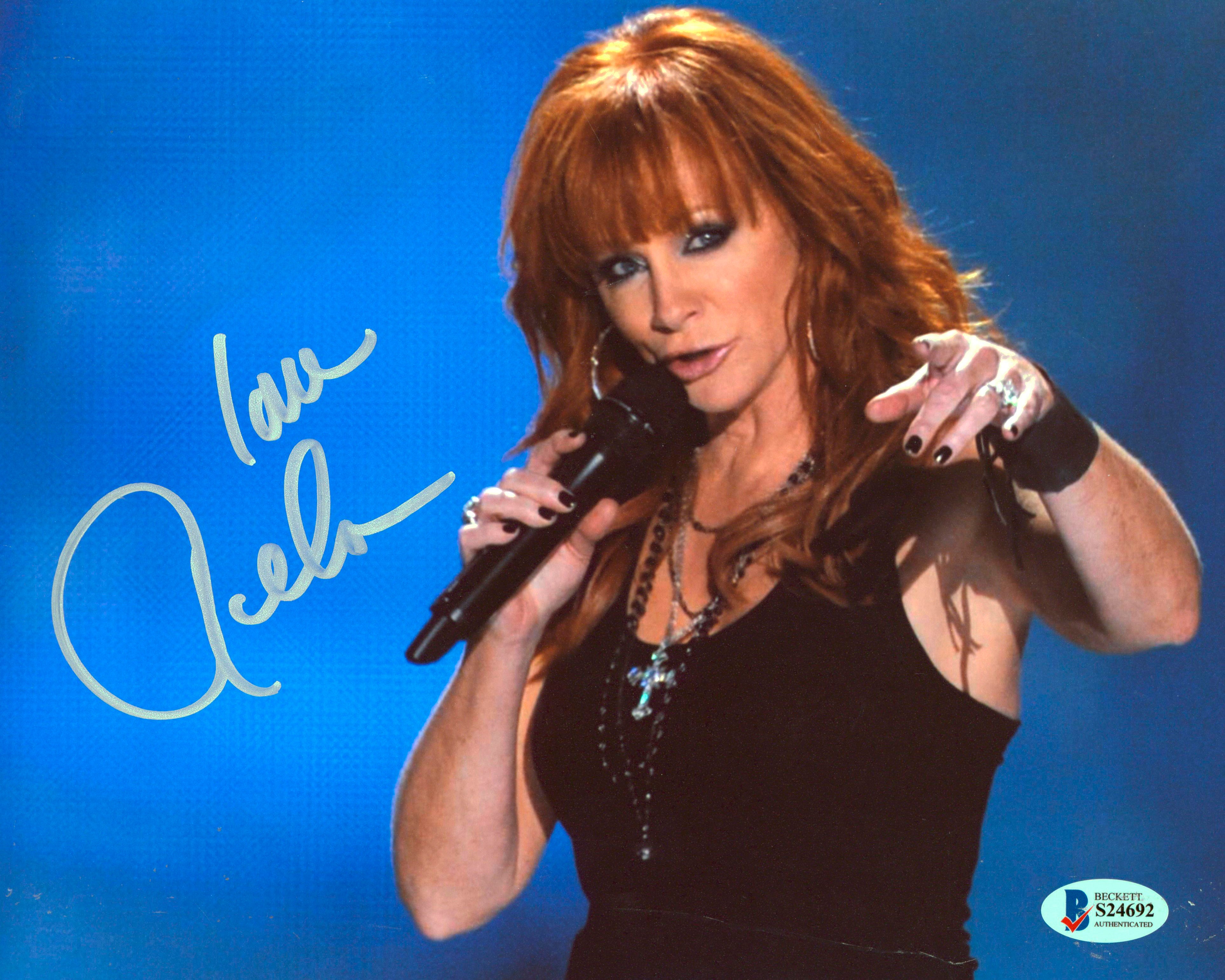 Reba McEntire The Voice Authentic Signed 8x10 Photo Autographed BAS #S24692