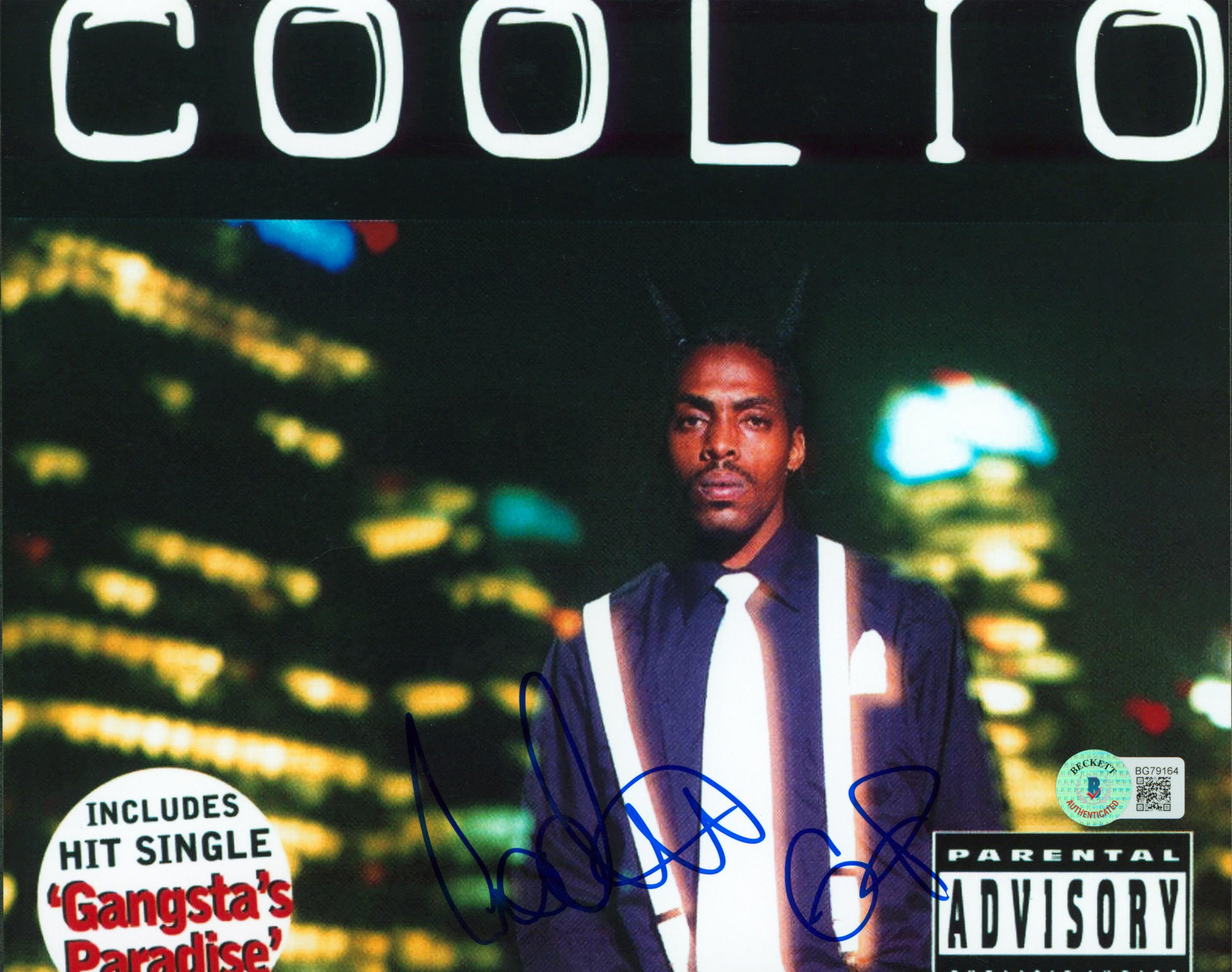 Coolio Authentic Signed 8x10 Photo Autographed BAS #BG79164