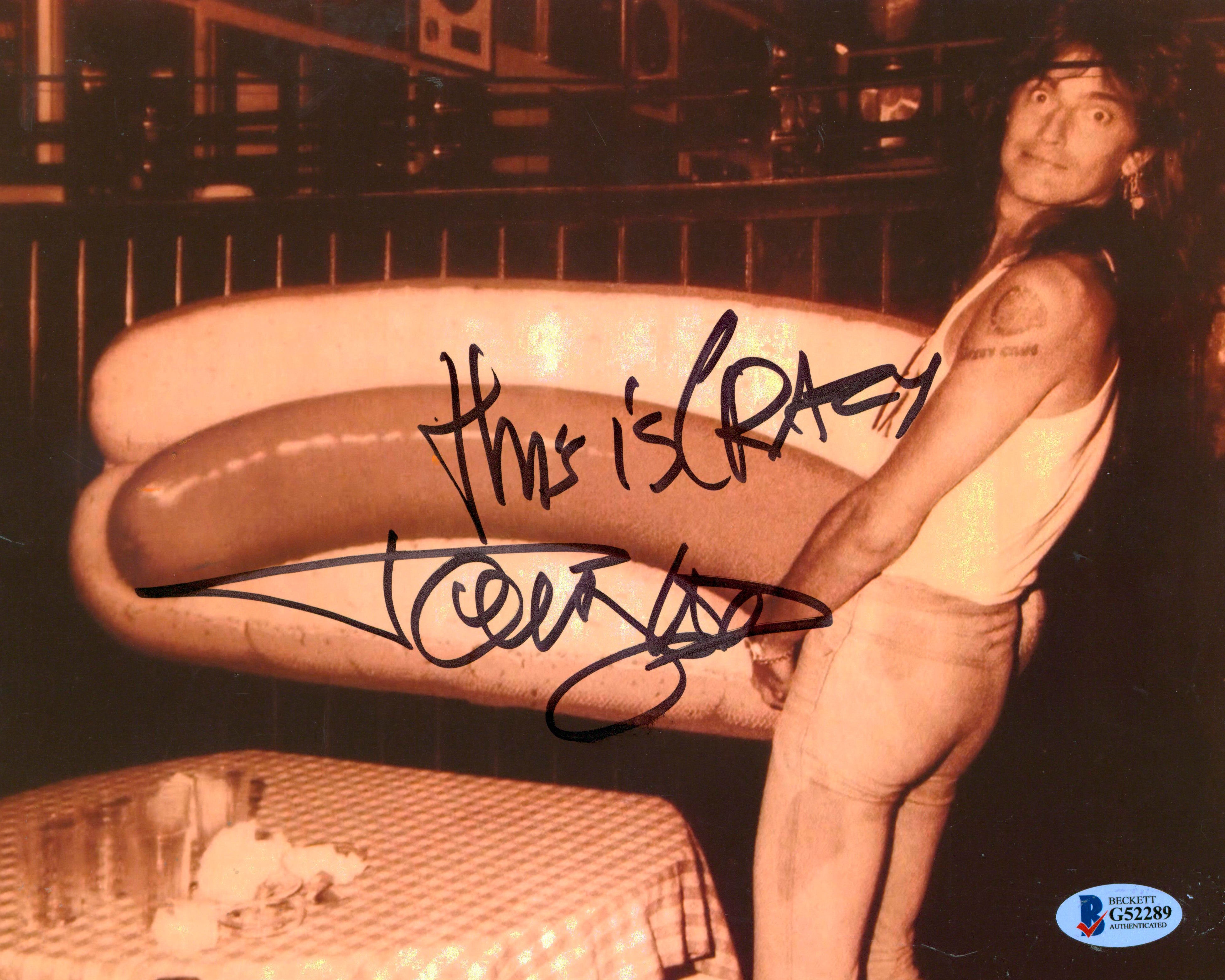Tommy Lee Motley Crue "This is crazy" Authentic Signed 8x10 Photo BAS #G52289