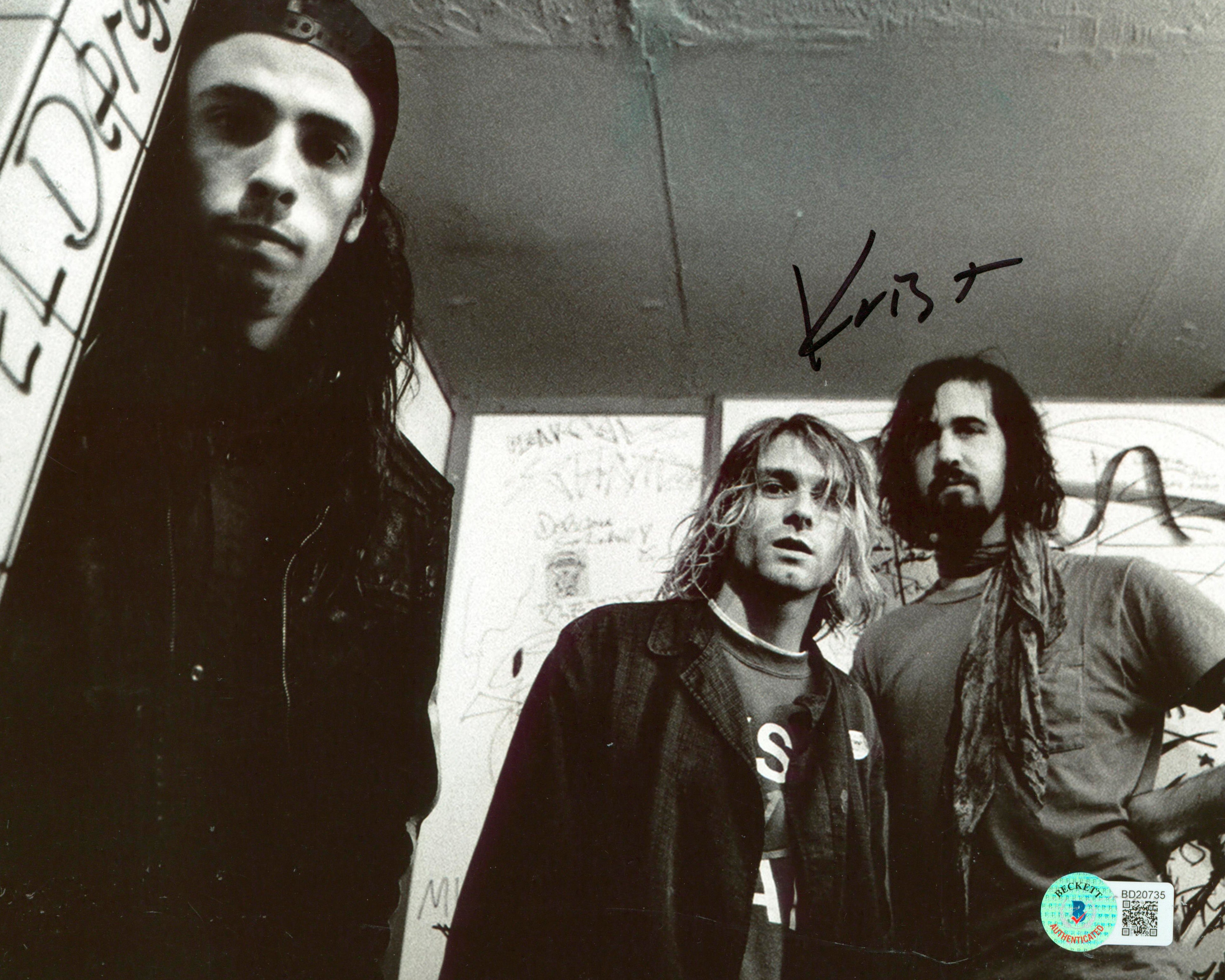 Krist Novoselic Nirvana Authentic Signed 8x10 Photo Autographed BAS #BD20735