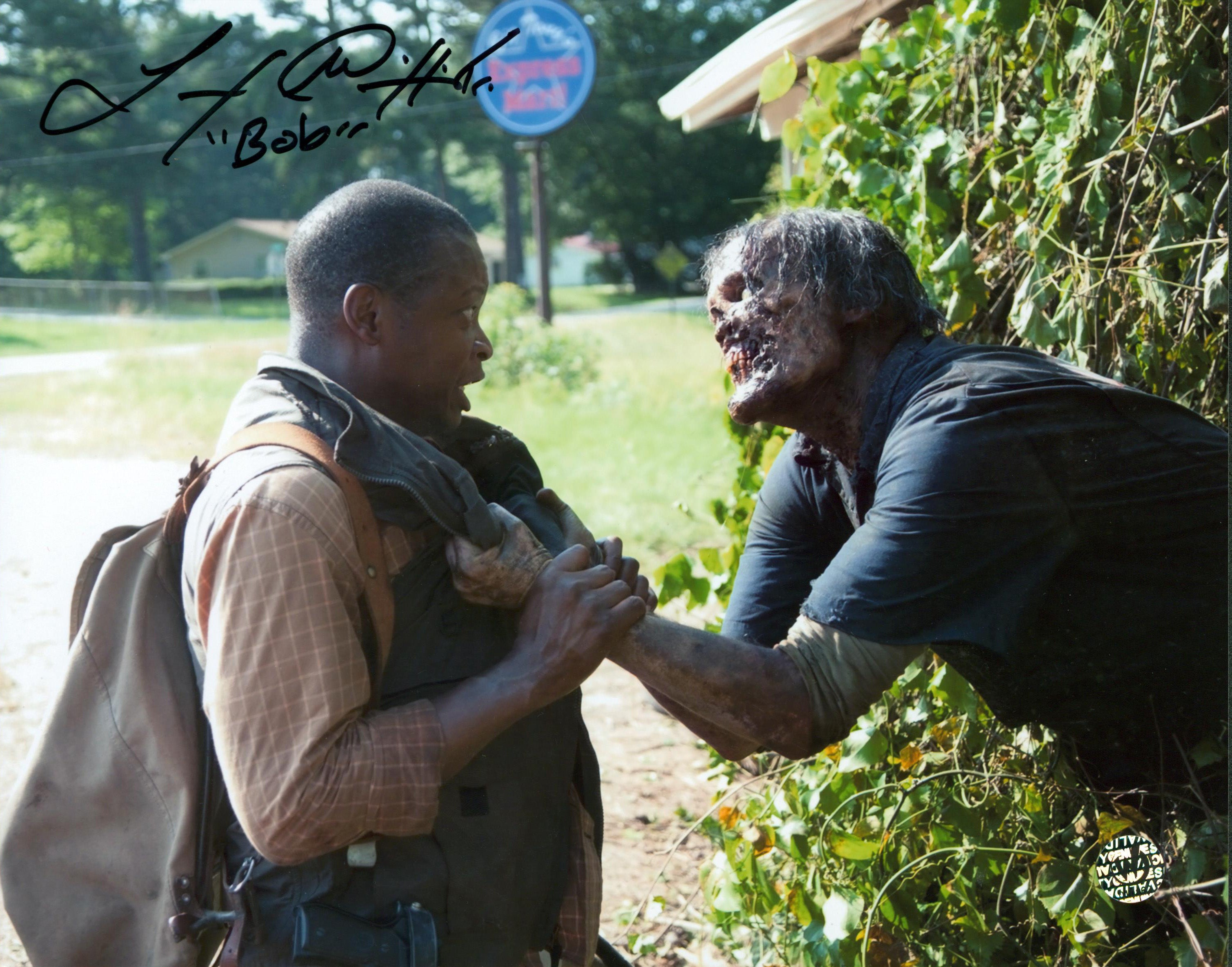 Lawrence Gilliard The Walking Dead "Bob" Signed 8x10 Photo Wizard World 4