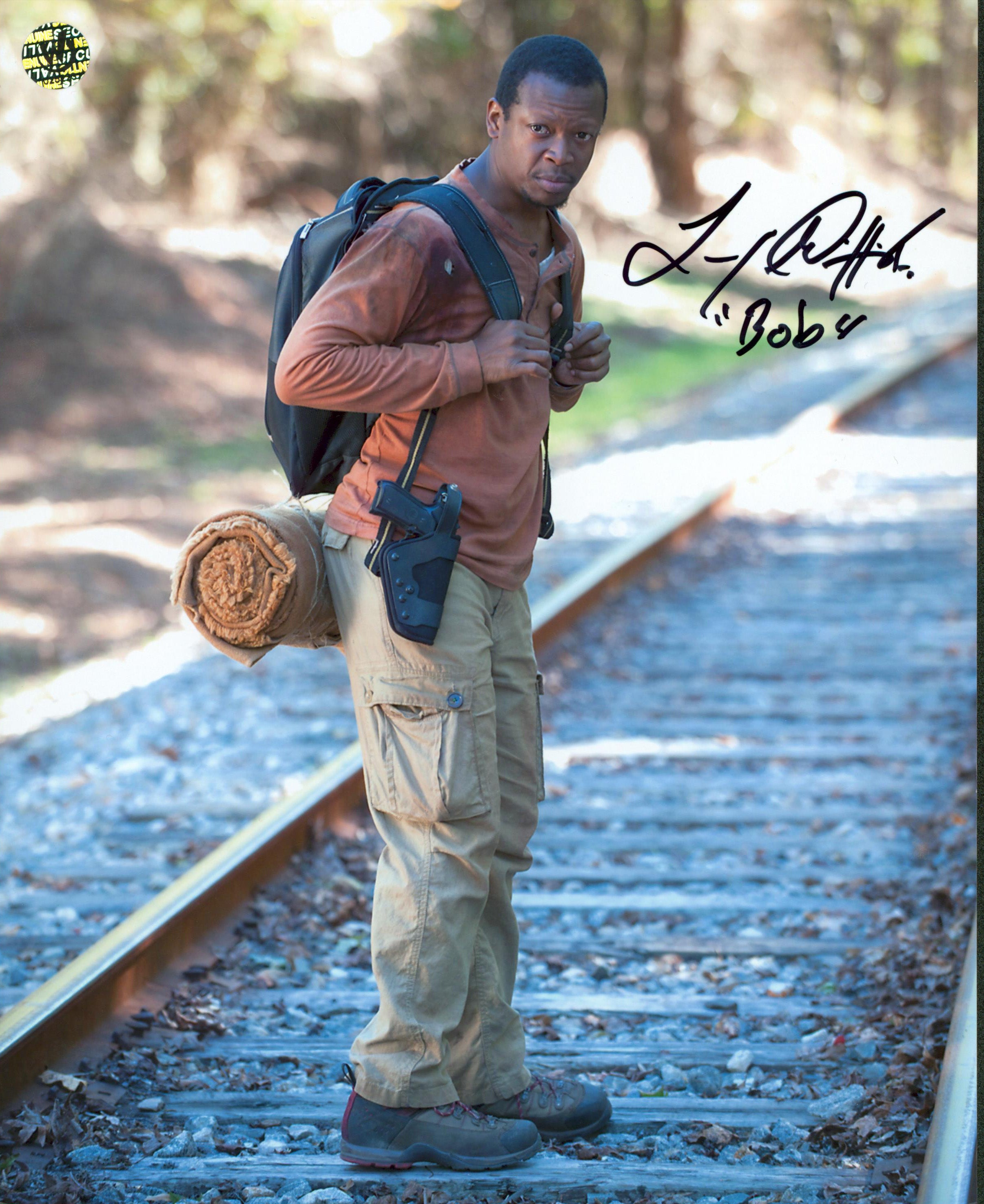 Lawrence Gilliard The Walking Dead "Bob" Signed 8x10 Photo Wizard World 2