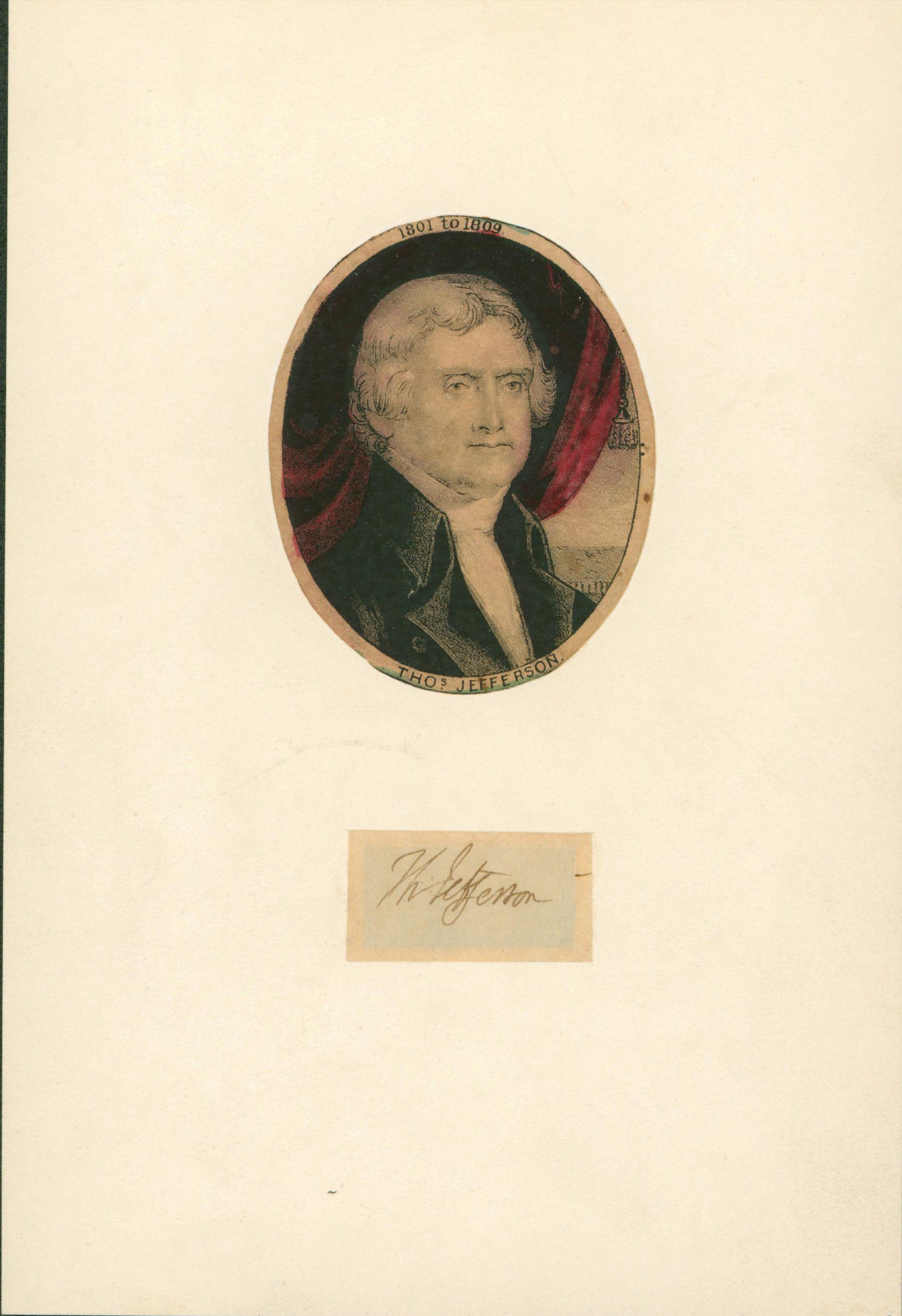 Thomas Jefferson Authentic Signed .75x1.5 Cut Signature JSA #YY19207