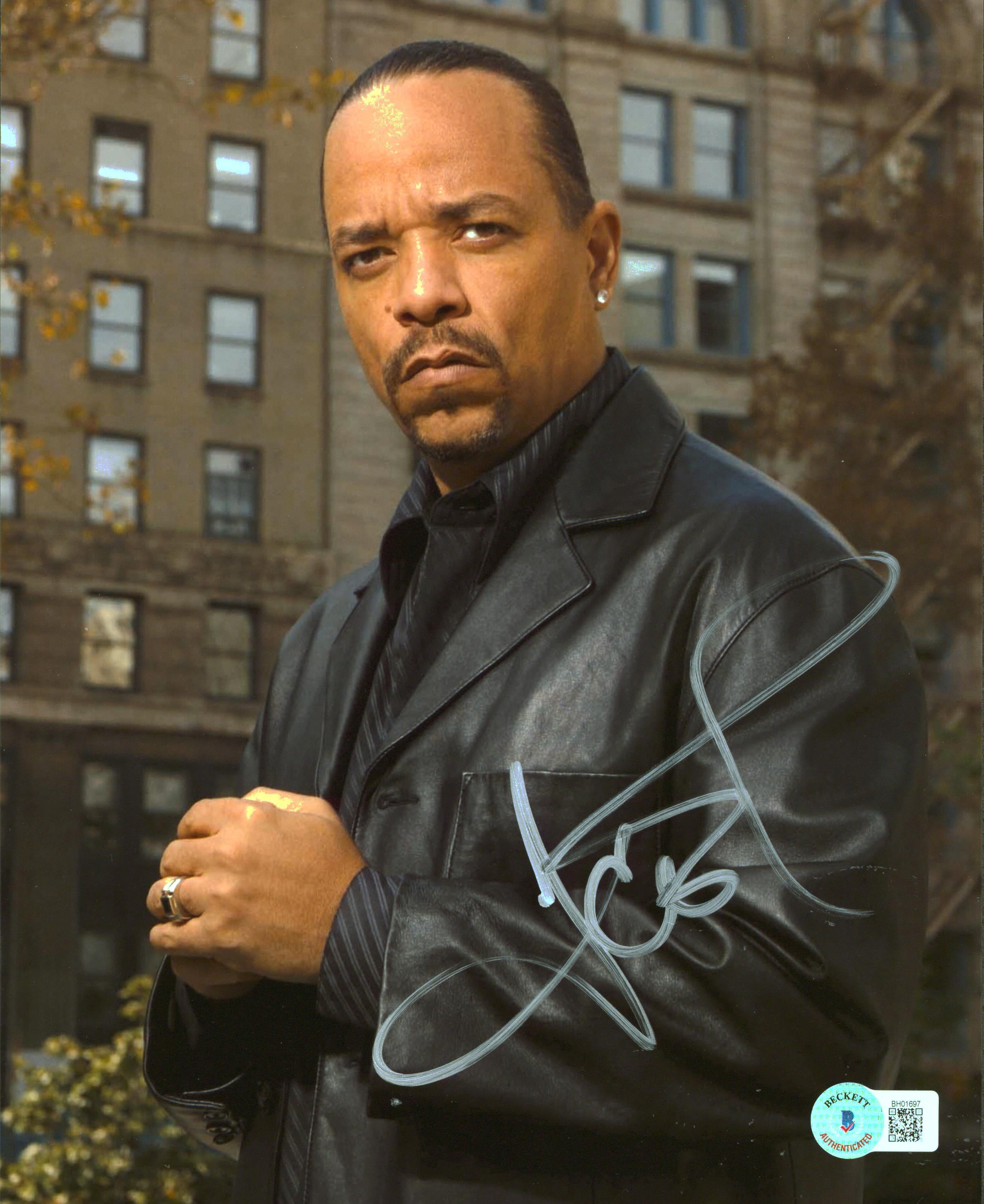 Ice-T Law & Order SVU Authentic Signed 8x10 Photo Autographed BAS #BH01697