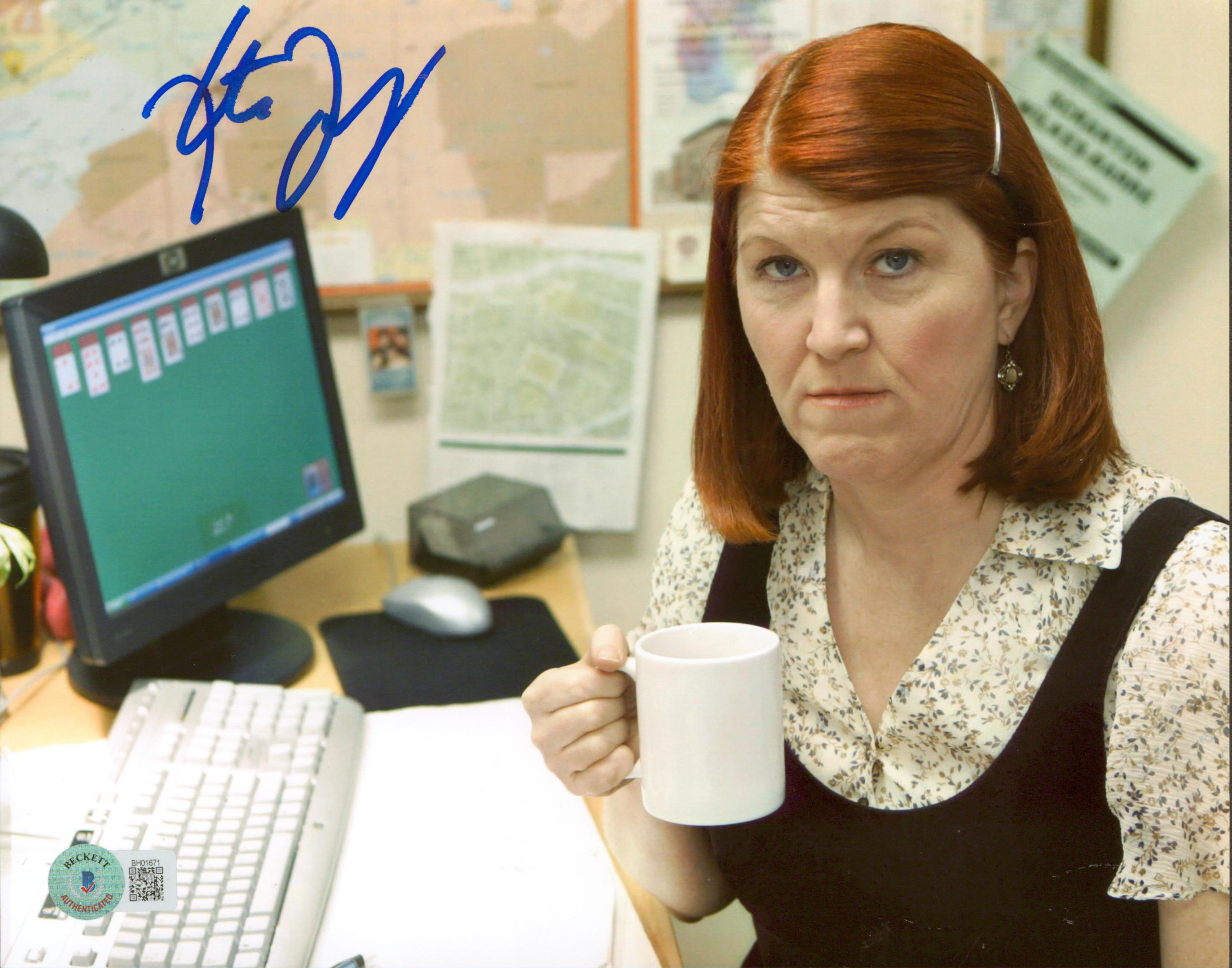 Kate Flannery The Office Authentic Signed 8x10 Photo Autographed BAS #BH01671