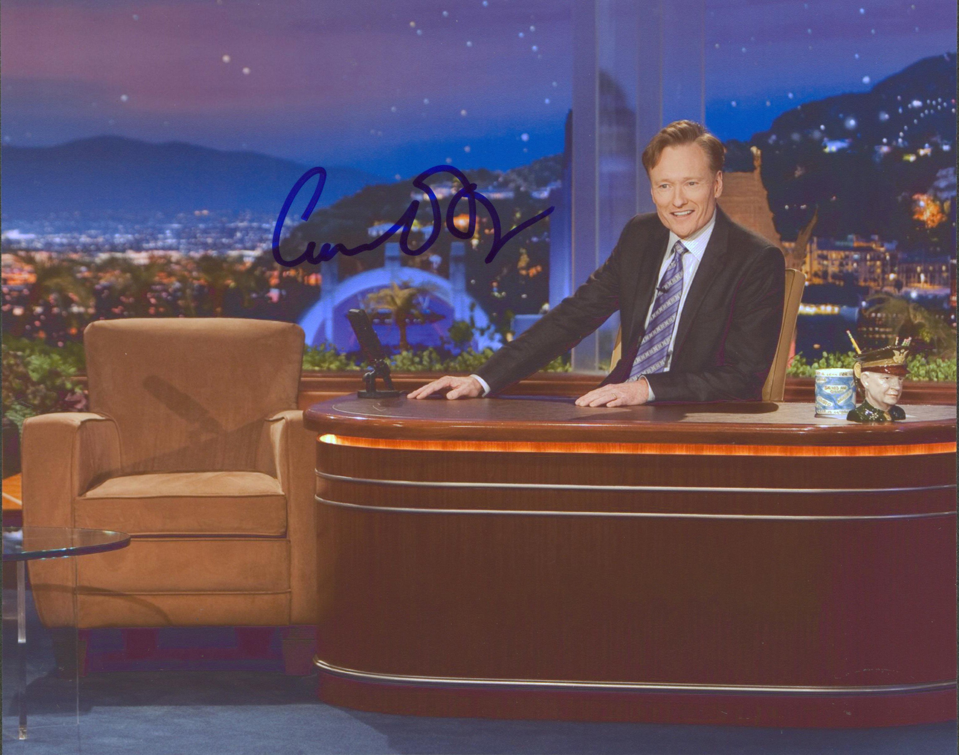 Conan O'Brien Late Night Authentic Signed 8x10 Photo Autographed BAS #BH01631