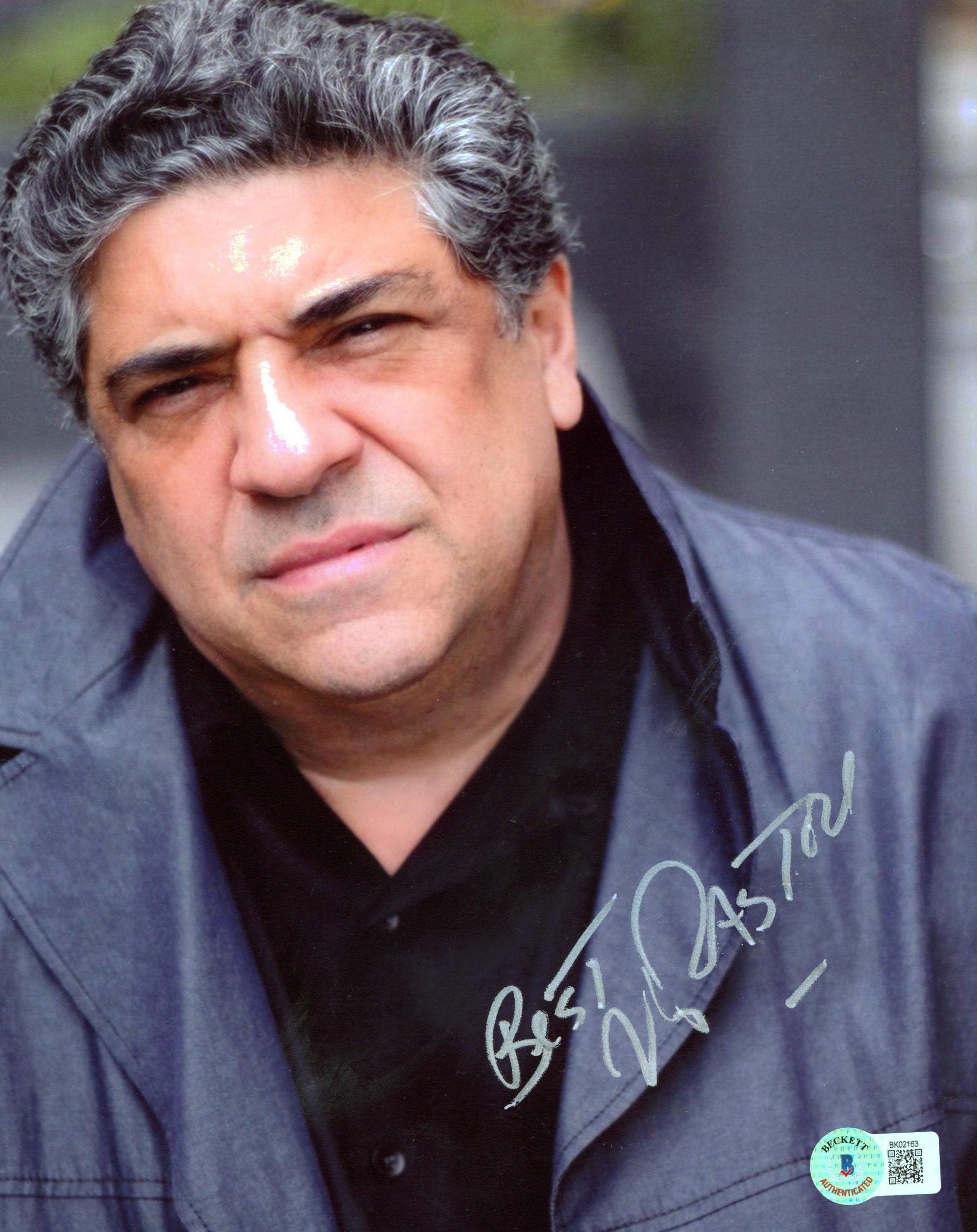 Vincent Pastore The Sopranos "Best" Authentic Signed 8x10 Photo BAS #BK02163