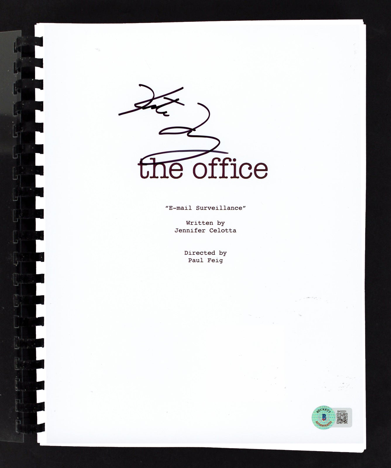 Kate Flannery The Office Authentic Signed Script Autographed BAS #BK02221